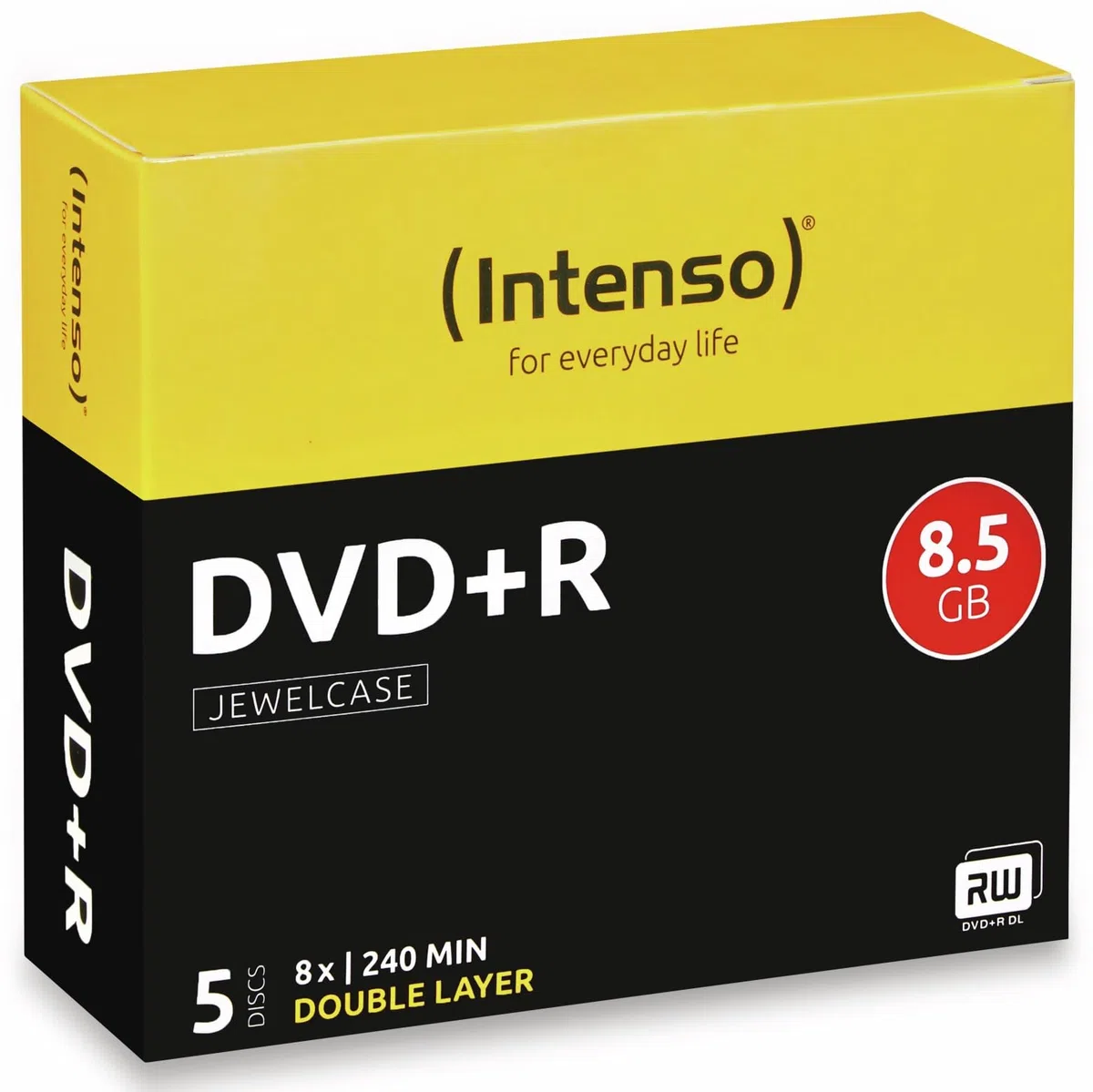 Intenso 4311245 DVD+R DL vergine, 8,5 GB, 5 pezzi