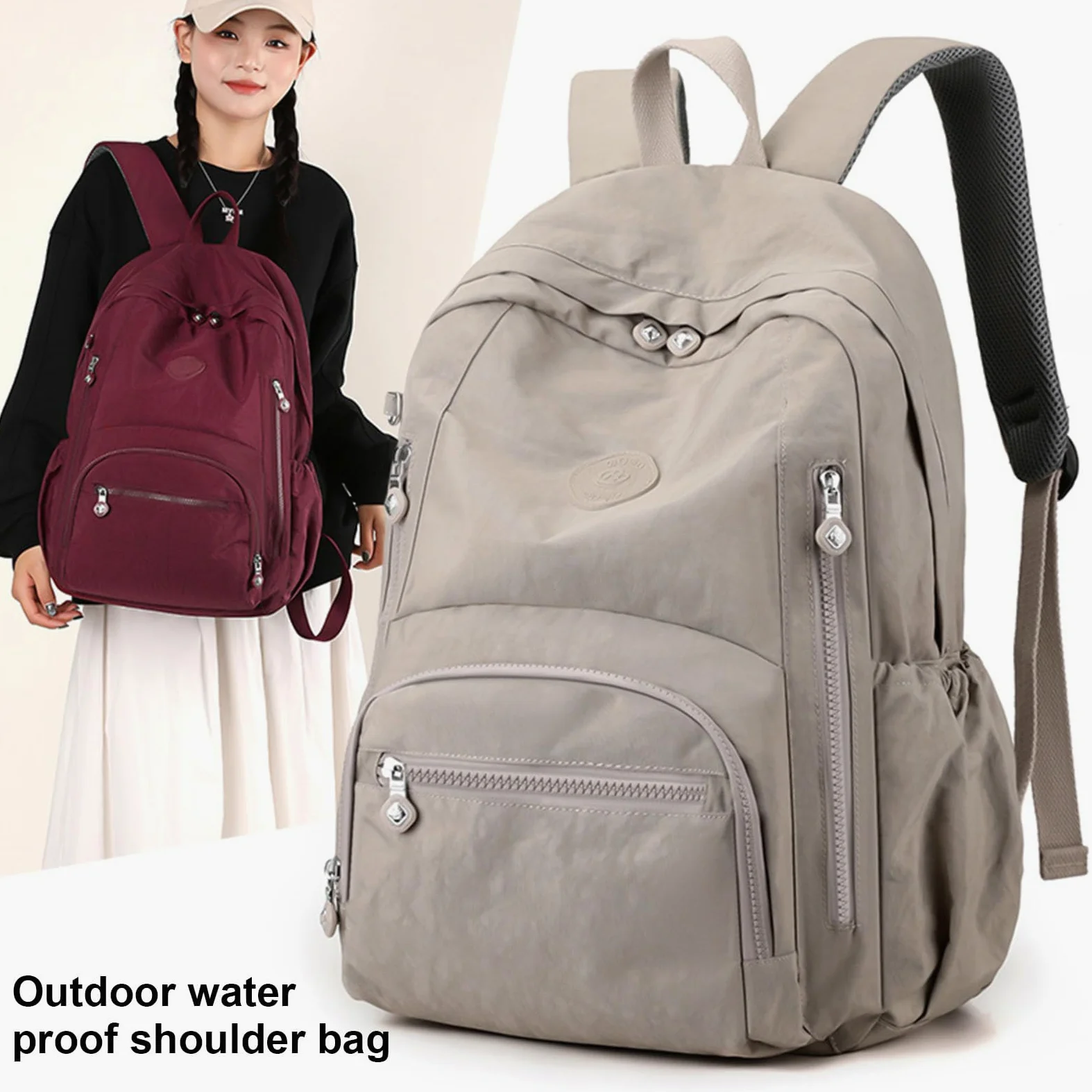 Zaino Per Laptop Studente Scuola Uomo Viaggio Resistente All'acqua Donna Capacità Laptop Da Viaggio Capacità Studente Scolastico