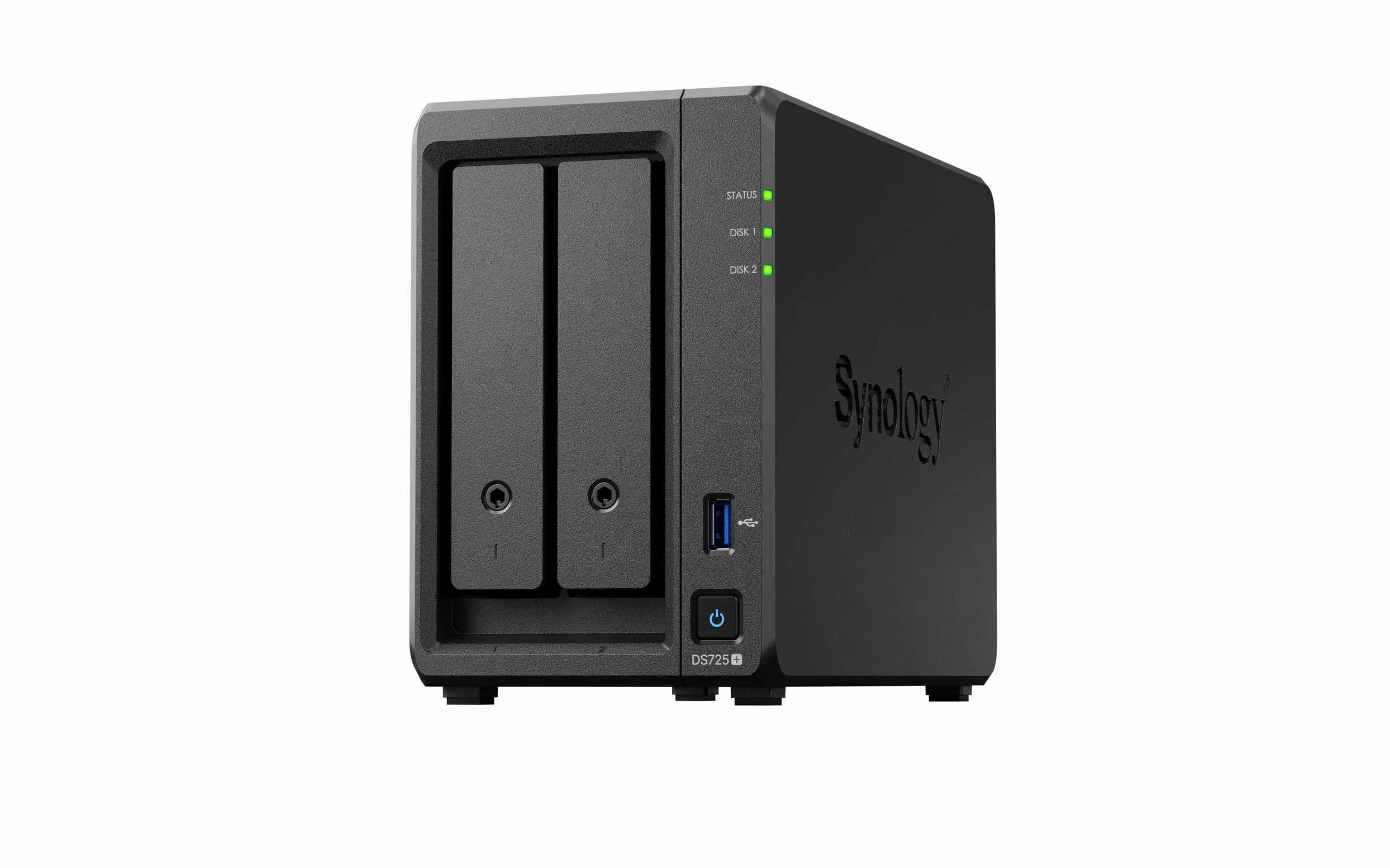 Synology Kit NAS DS725+ a 2 alloggiamenti, CPU Ryzen, memoria da 4 GB, Utenti standard 2.5GbE-NIC, Rivenditore autorizzato nazionale, Field Lake, Supporto telefonico, DiskStation