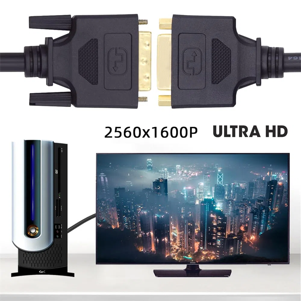 Cavo di prolunga DVI 24+1 maschio a femmina DVI-D Dual Link Video digitale per monitor scheda grafica 50 cm