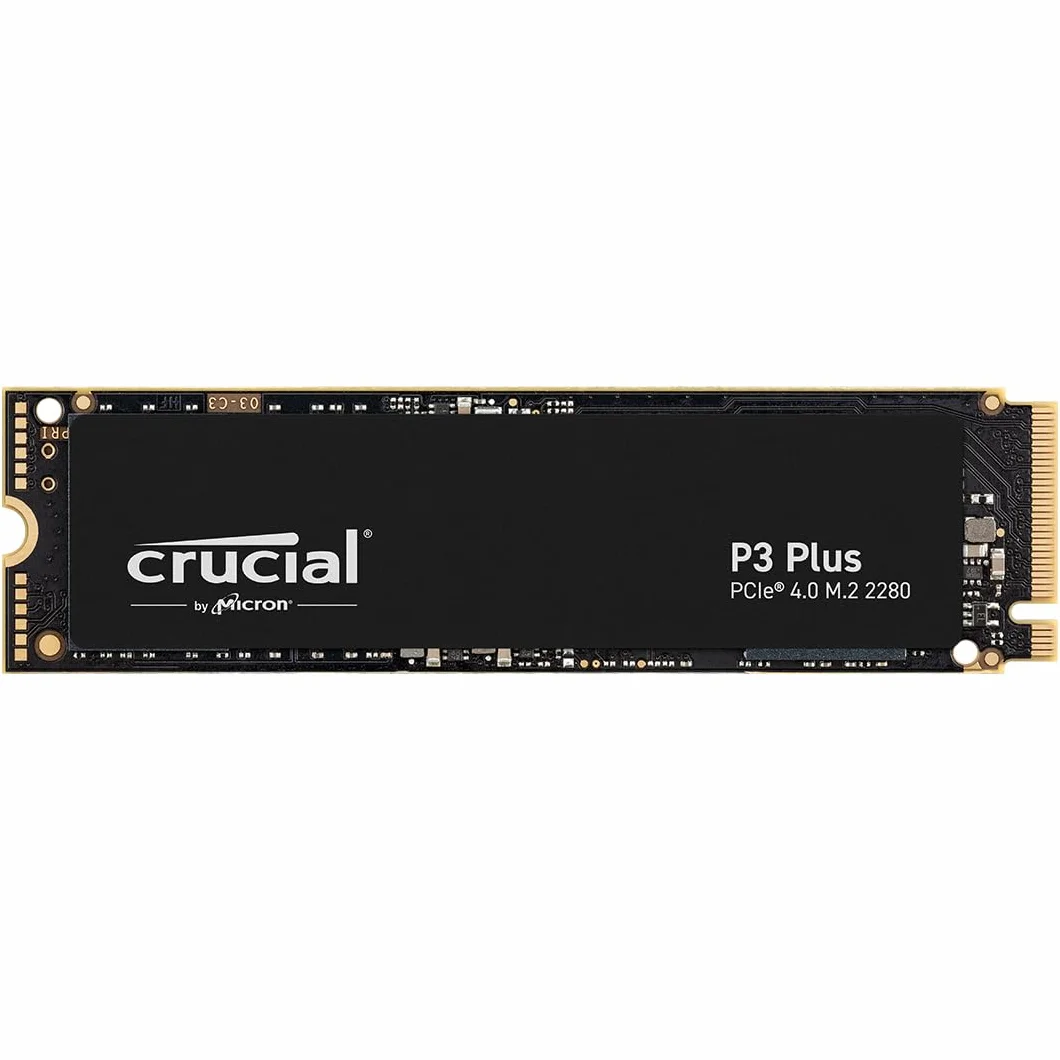 Crucial P3 Plus SSD 1TB PCIe Gen4 NVMe M.2 SSD Interno, Fino a 5.000 MB/s, Compatibile con Notebook e PC Desktop, Solid State Drive - CT1000P3PSSD801