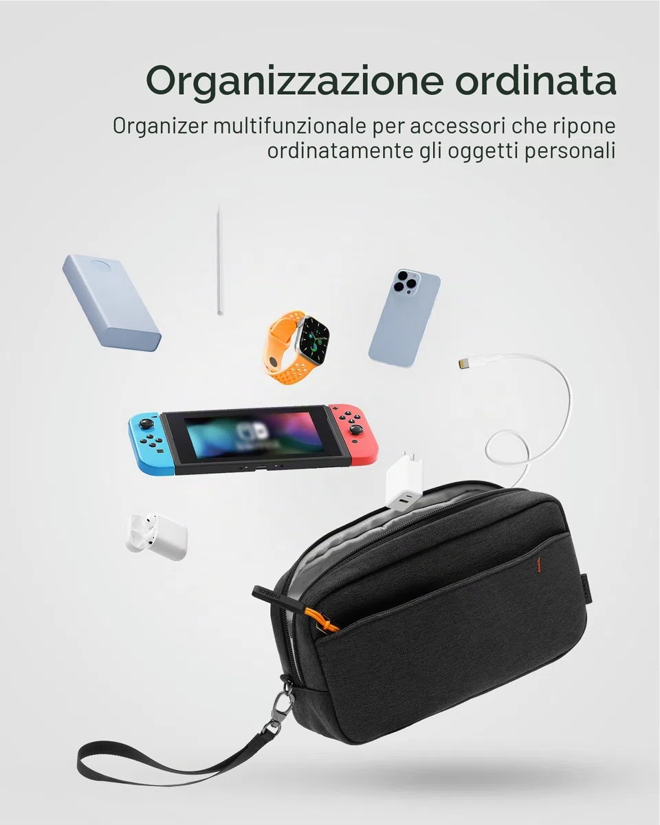 Inateck Borsa Organizer Custodia per Accessori, Organizzatore da Viaggio Resistente agli Schizzi