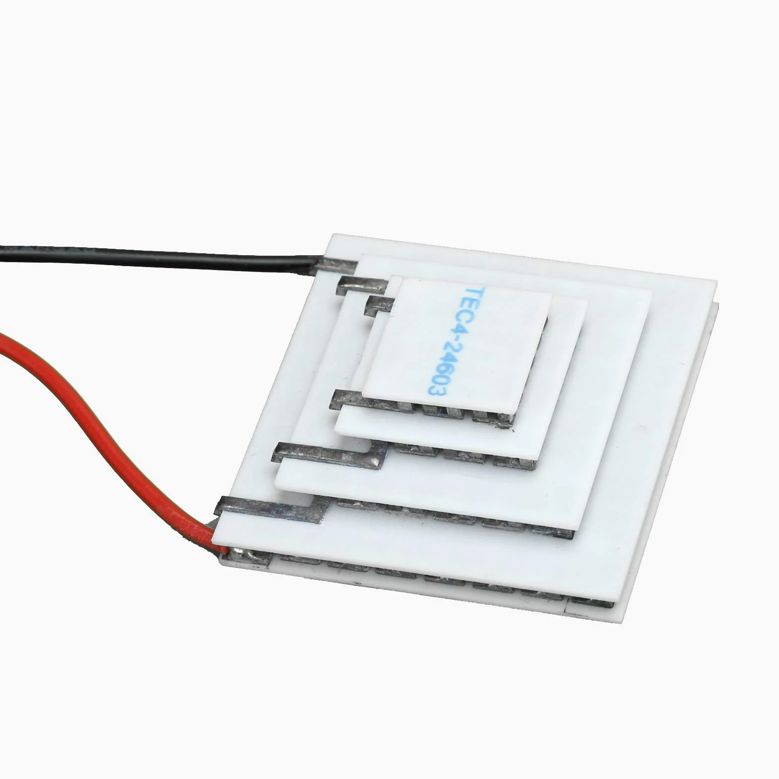 Dispositivo di Raffreddamento Termoelettrico, Accessori per Computer di Refrigerazione in Ceramica a 4 Strati TEC4-24603 15-20-30-40mm DC12V, Guarnizione in Gomma Siliconica 704