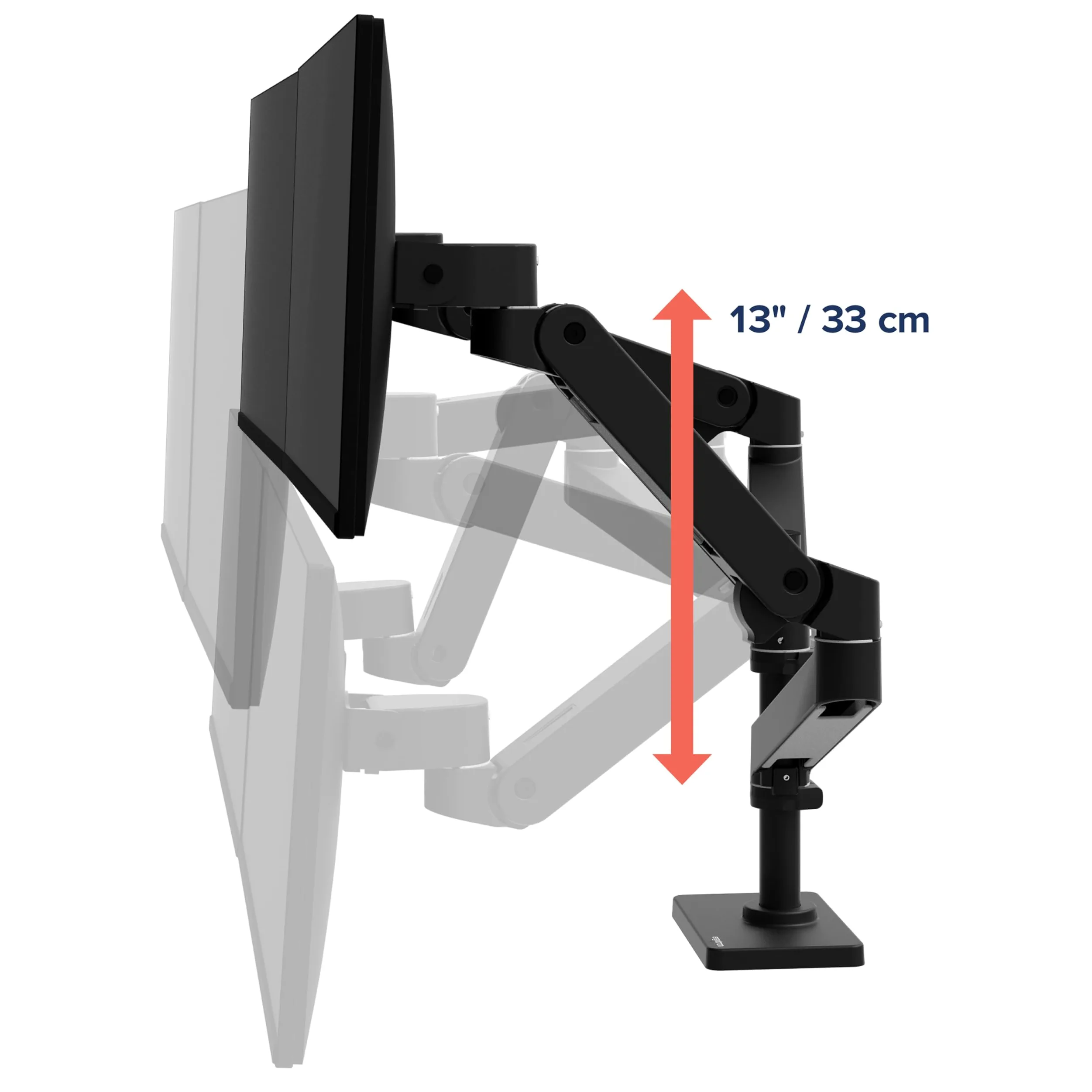 Ergotron Lx Pro Series 45-690-292 Supporti A Parete Per Tv 68,6 Cm [27] Scrivania Nero (lx Pro Arm Dual Display - Stacking Wcb)