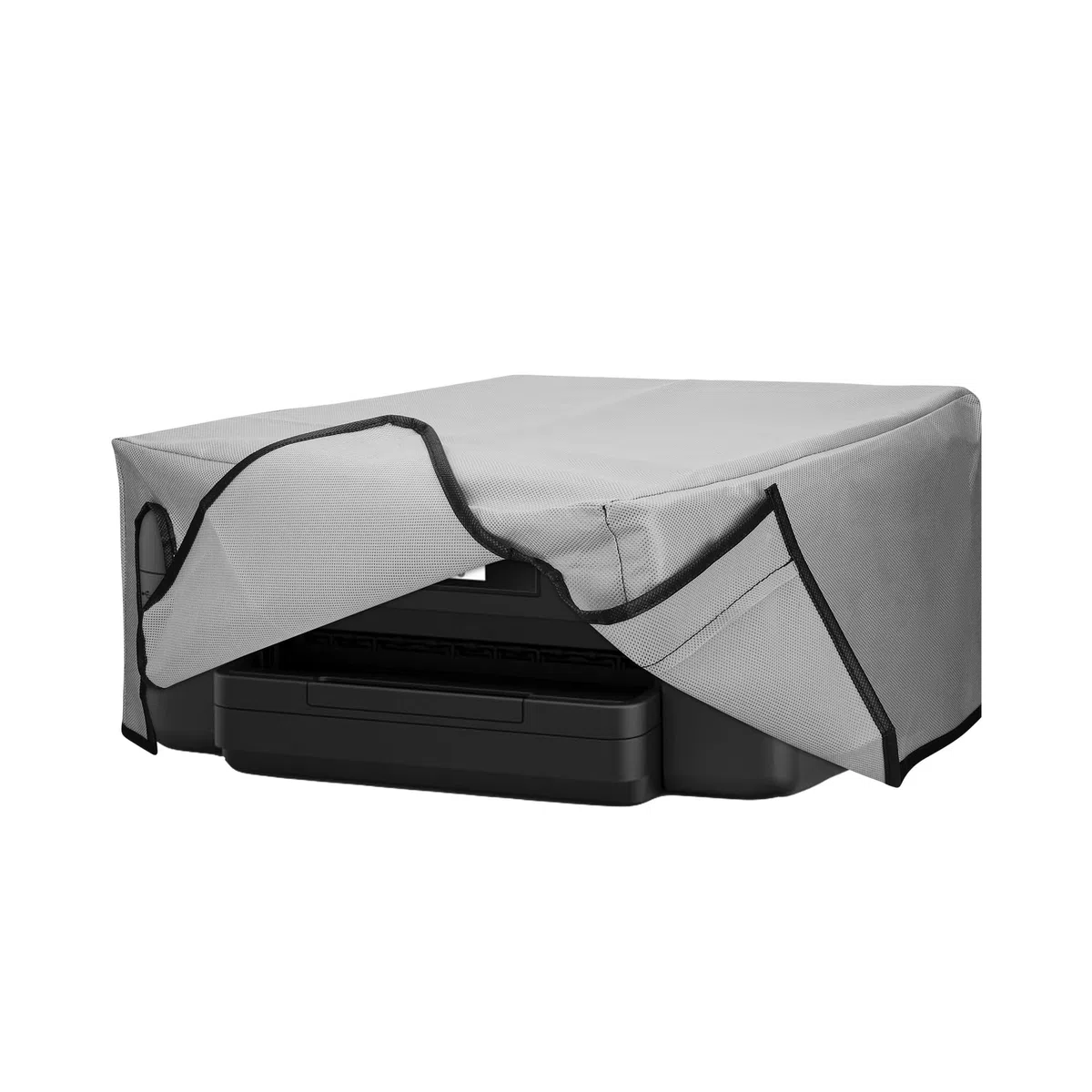 kwmobile Copertina Antipolvere Compatibile con Epson Workforce PRO WF-3725DWF / 4725DWF - Copri Stampante - Copertura Protettiva - Fodera in Grigio Chiaro