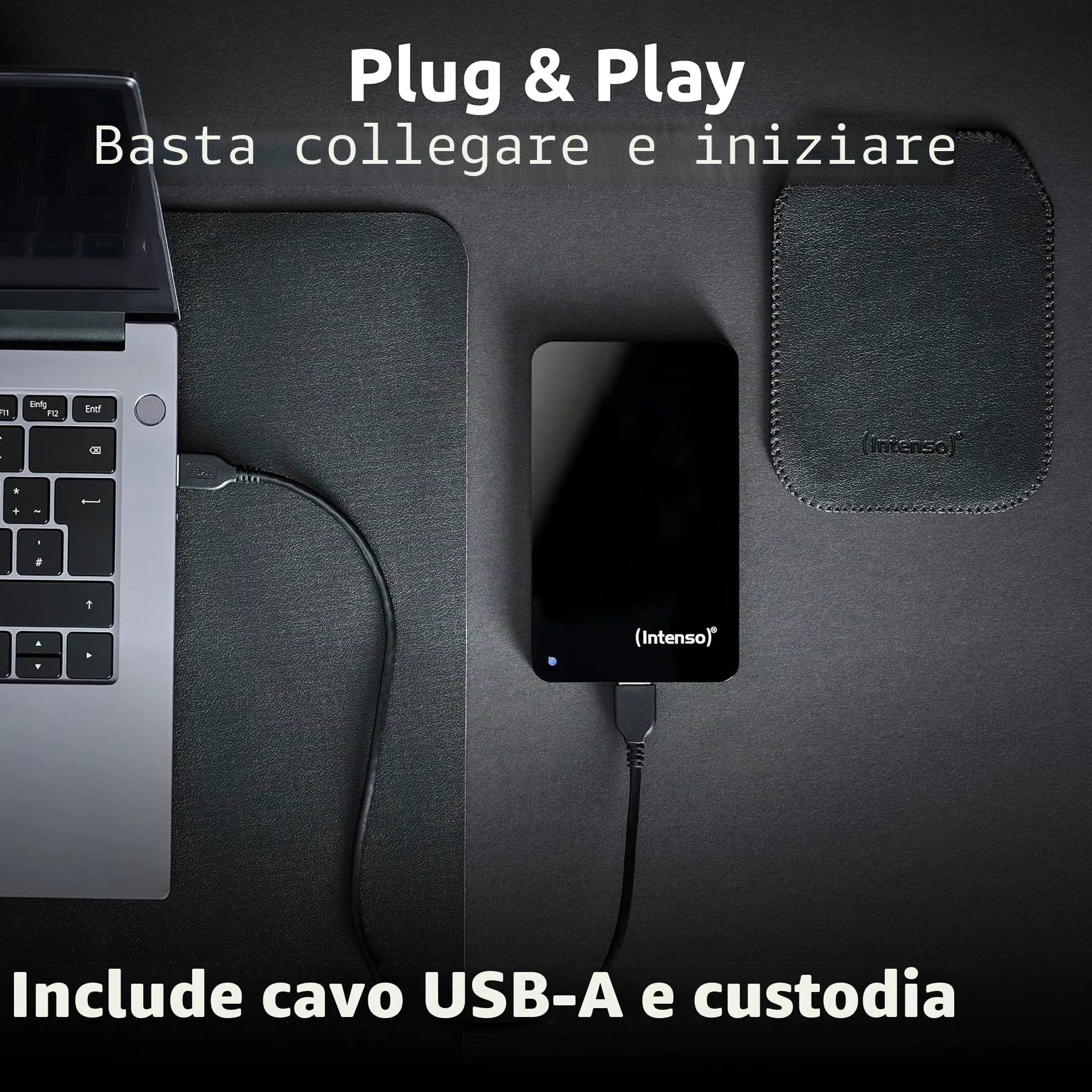 Intenso Memory Drive - Disco rigido esterno 4000 GB, colore: Nero
