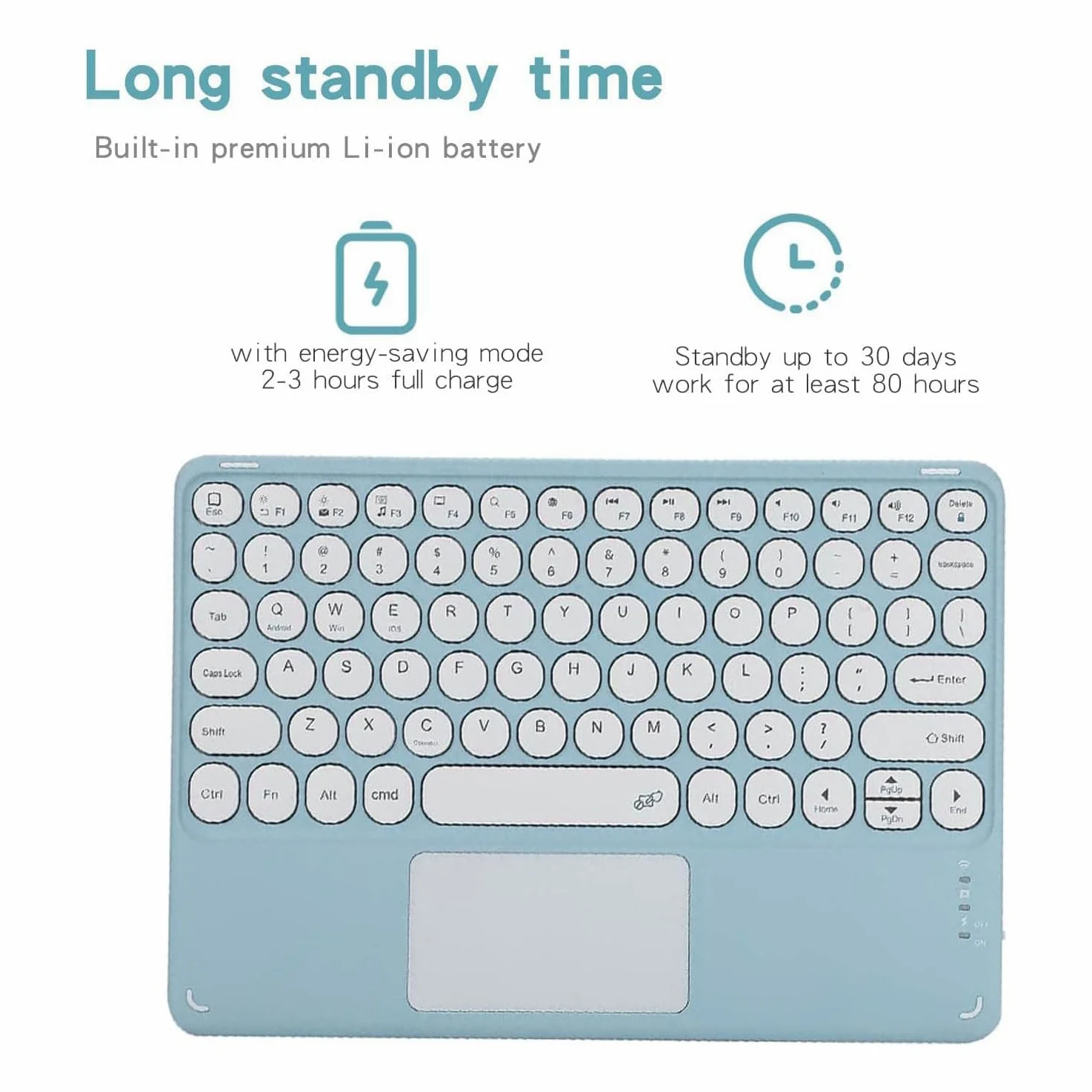 Custodia con Tastiera per Lenovo Idea Tab Plus 12,1 Pollici/Tab K12 Modello 2025 (TB361ZU/TB361FU), Layout Italiano Tastiera Rimovibile con Touchpad Intelligente con Mouse,Viola
