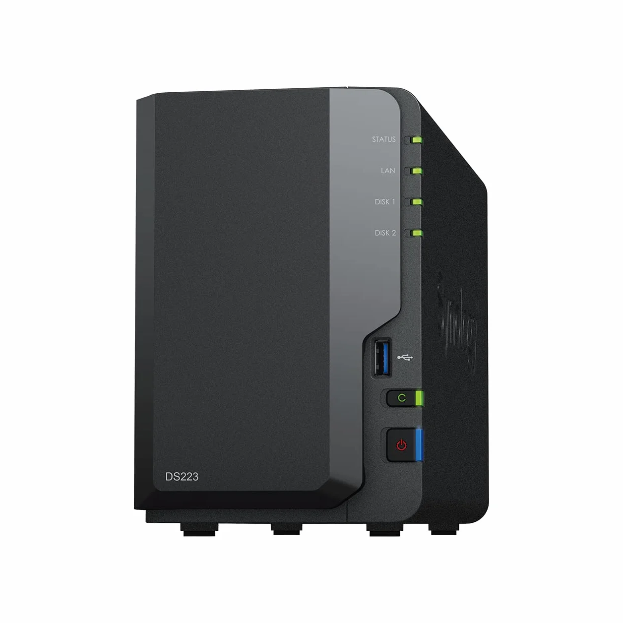 Synology DS223 Diskstation NAS a 2 bay (Realtek RTD1619B quad-core 2 GB Ram 1 porta LAN RJ-45 1GbE) bundle da 12 TB con 2 x 6 TB Seagate IronWolf NAS HDD