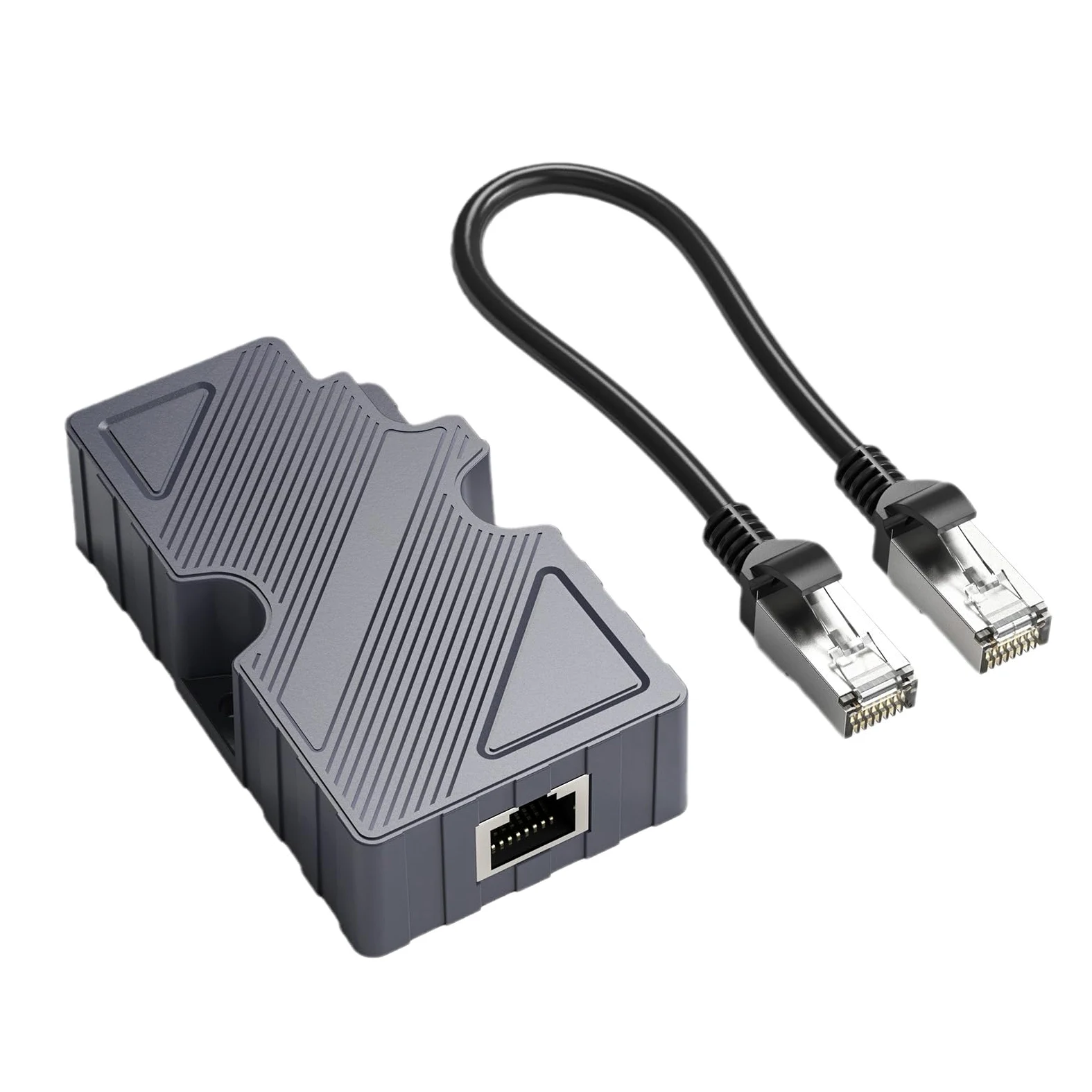Srliya Iniettore PoE Gigabit Ethernet Stabile da 150 W Connessione di Rete Affidabile, Flessibile per Varie Esigenze di connettività, Protezione da Sovratensione per un Utilizzo Sicuro - 1 Set