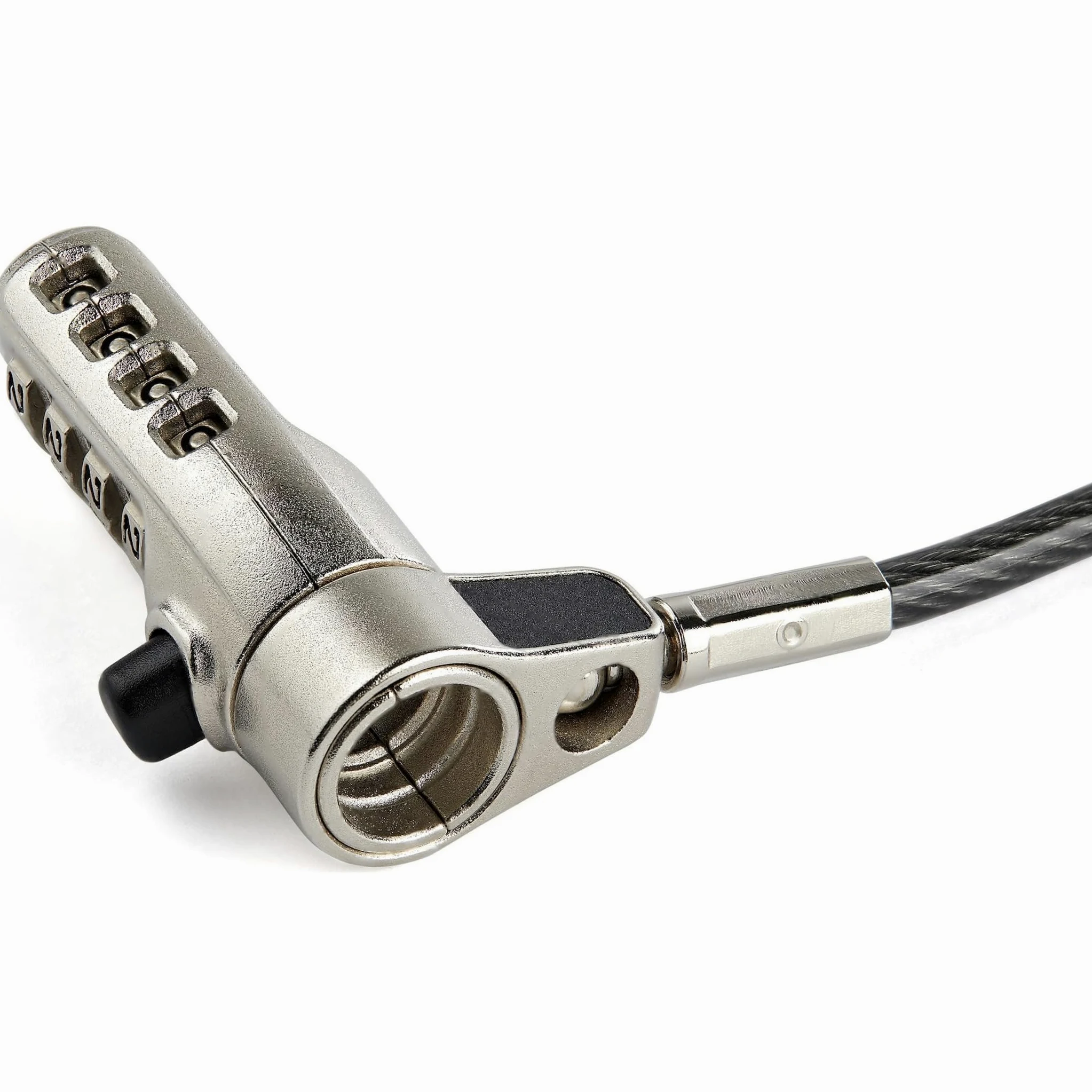 StarTech.com Cavo di sicurezza per laptop in acciaio da 2 m per K-Slot, Nano Slot, Wedge Slot, con serratura a combinazione (LTULOCK4D)