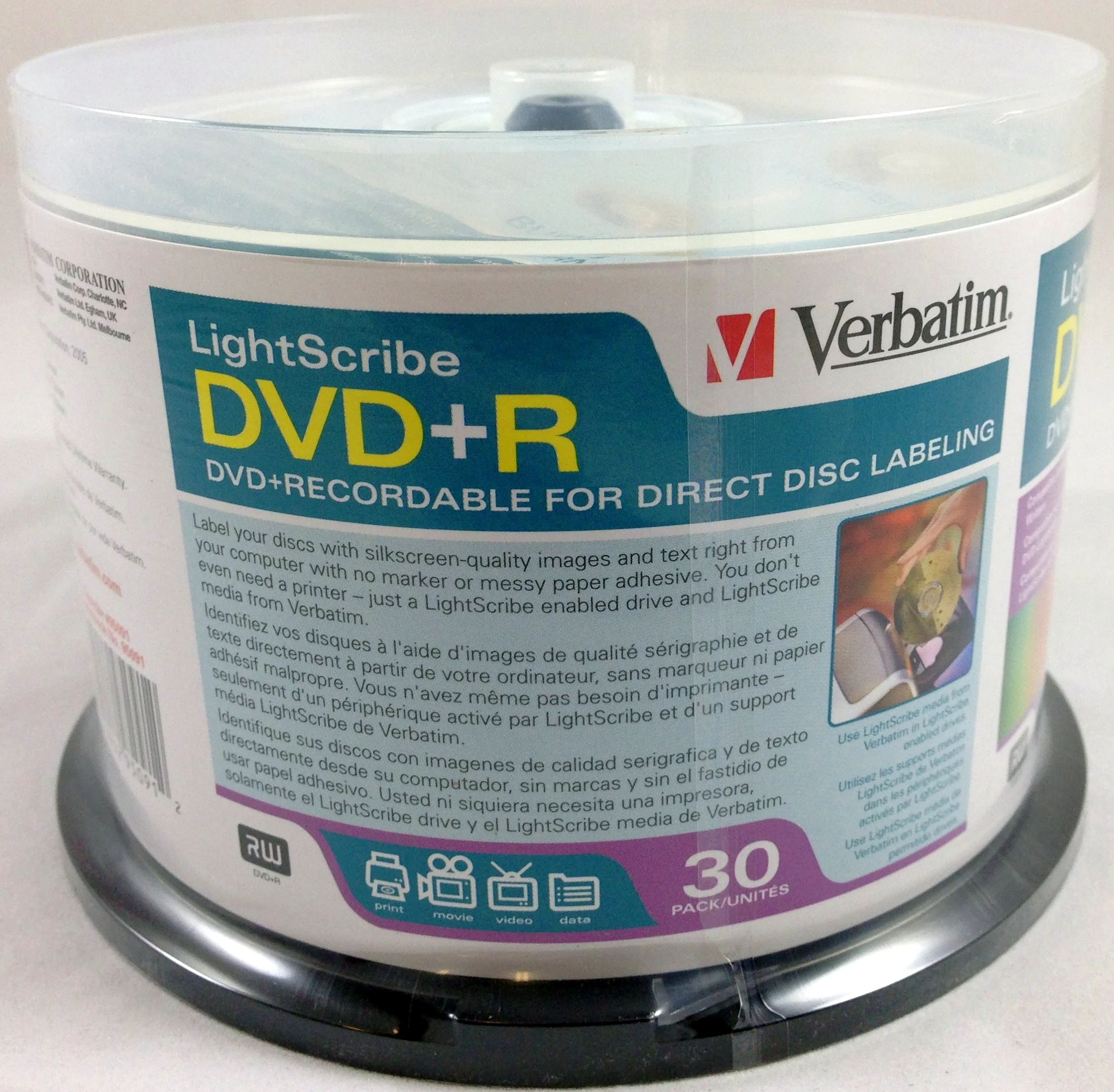 Verbatim LightScribe 8x DVD+R Media