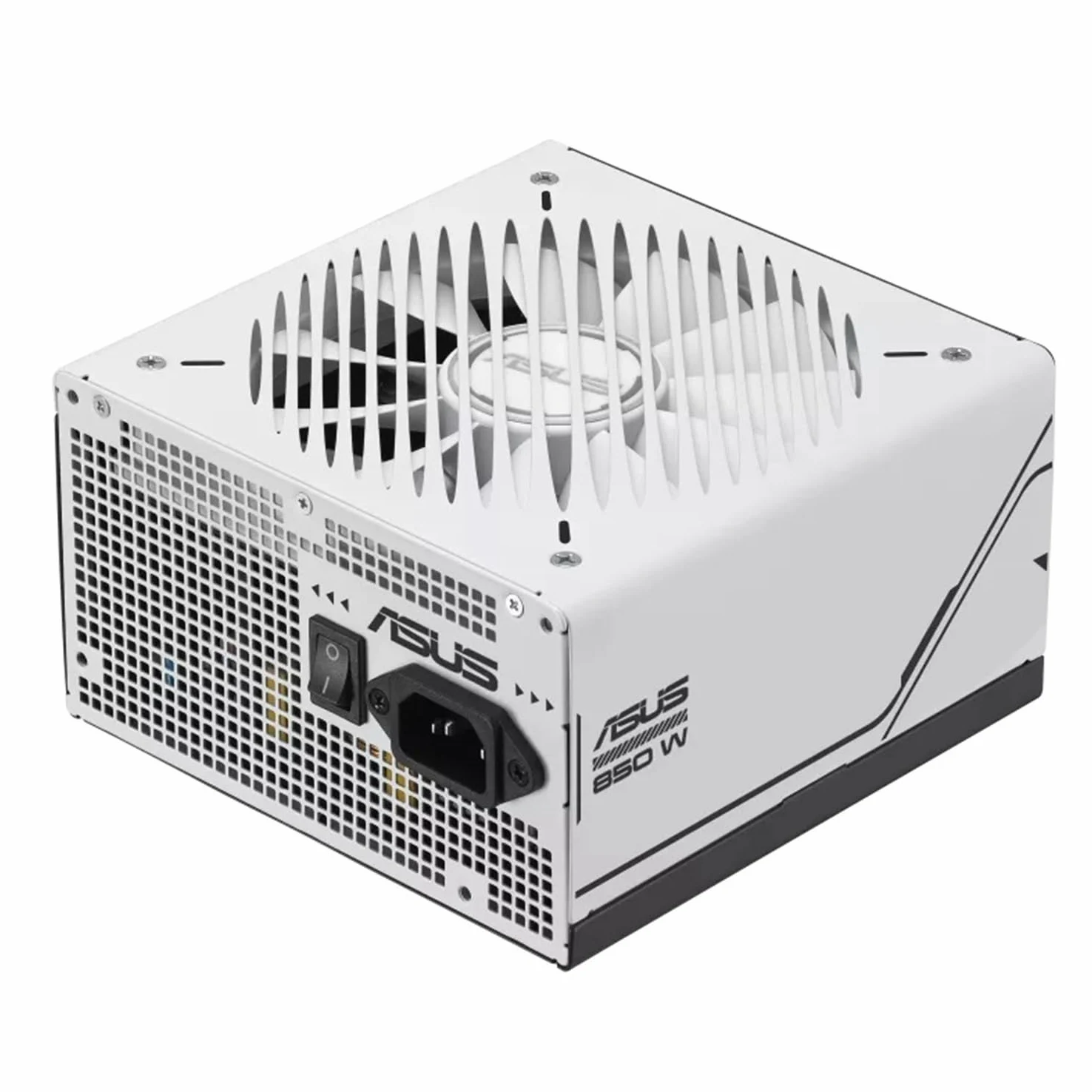 ASUS Prime 850W Gold, Alimentatore Modulare per PC, 850W di Potenza, PCle Gen 5.0, 80 Plus Gold, Standard ATX 3.0, Ventola con Doppio Cuscinetto a Sfera, Bianco, PRIME-850W-GOLD
