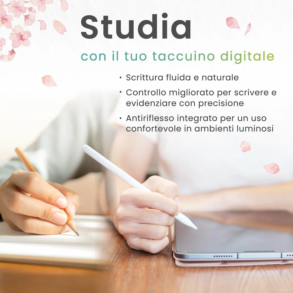 BELLEMOND | Pellicola Kent Paper realizzata in Giappone per iPad Air 11” (M3 2025 / M2 2024) | Per schizzi e appunti con superficie liscia | 2 pezzi