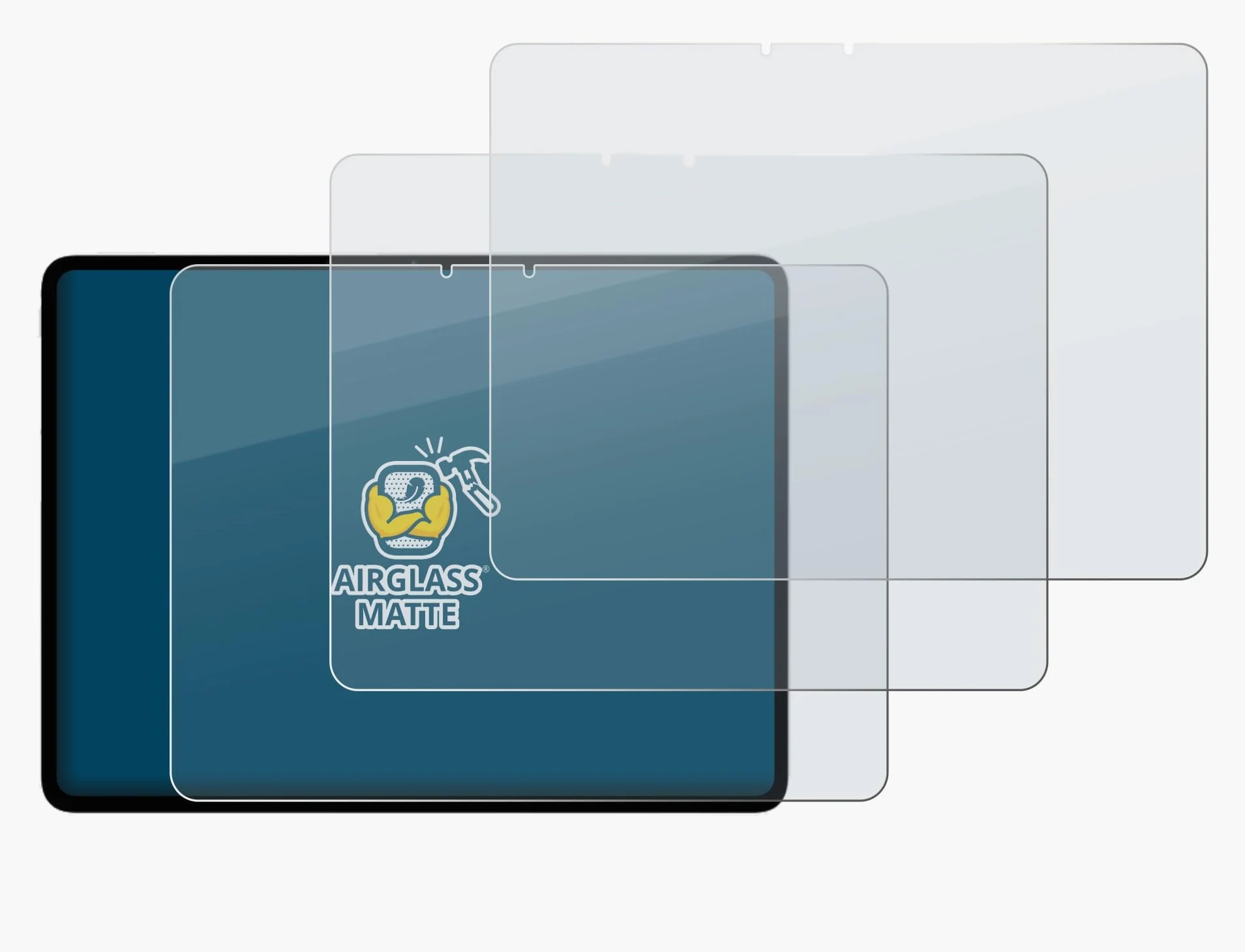 brotect 3 Pezzi Pellicola Vetro per Vivo iQOO Pad 5c | Opaca Protezione Schermo Made in Germany, Anti-Riflesso Durezza 9H Anti-Graffio