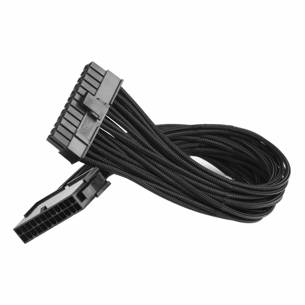 J&D ATX 24 Pin Motherboard Cavo Alimentazione di Estensione, Maschio a Femmina - 30cm
