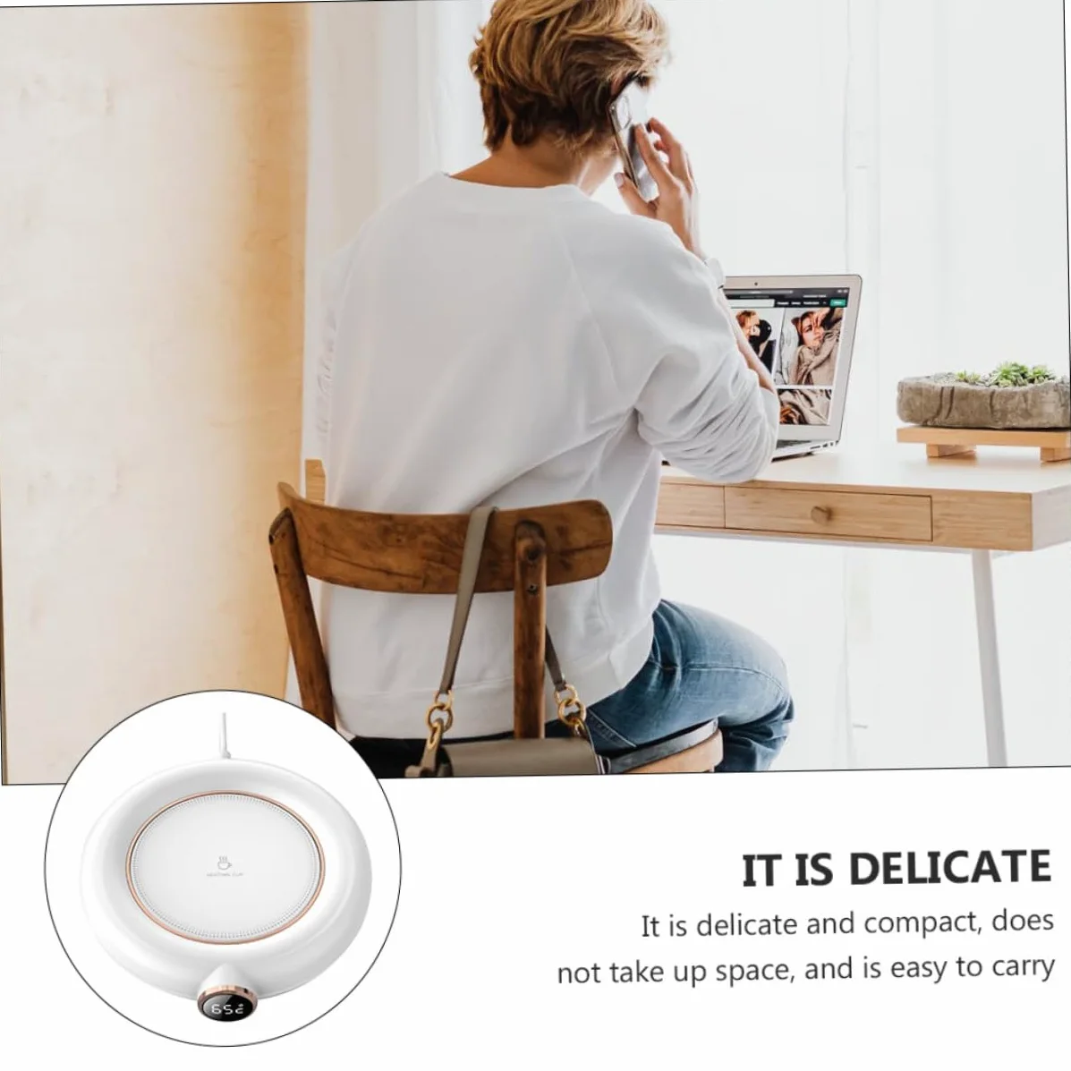Uonlytech 1pezzi Scalda Tazze Isolanti Scalda Tazze da Latte da Tè Cuscinetto Pratico Sottobicchiere