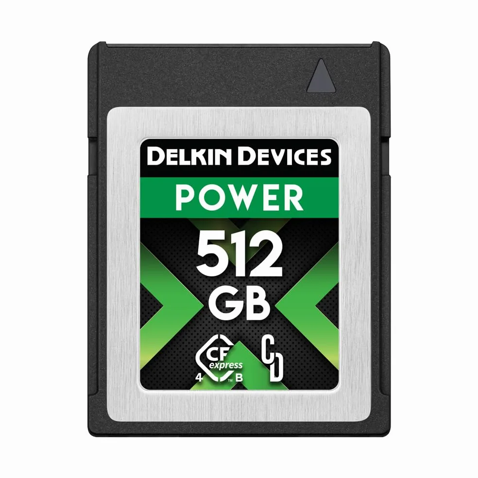 Delkin - Scheda di memoria CFexpress tipo B 4.0 per fotocamere digitali, ideale per il trasferimento rapido di immagini e video per l'archiviazione, memoria scheda di memoria (512 GB)