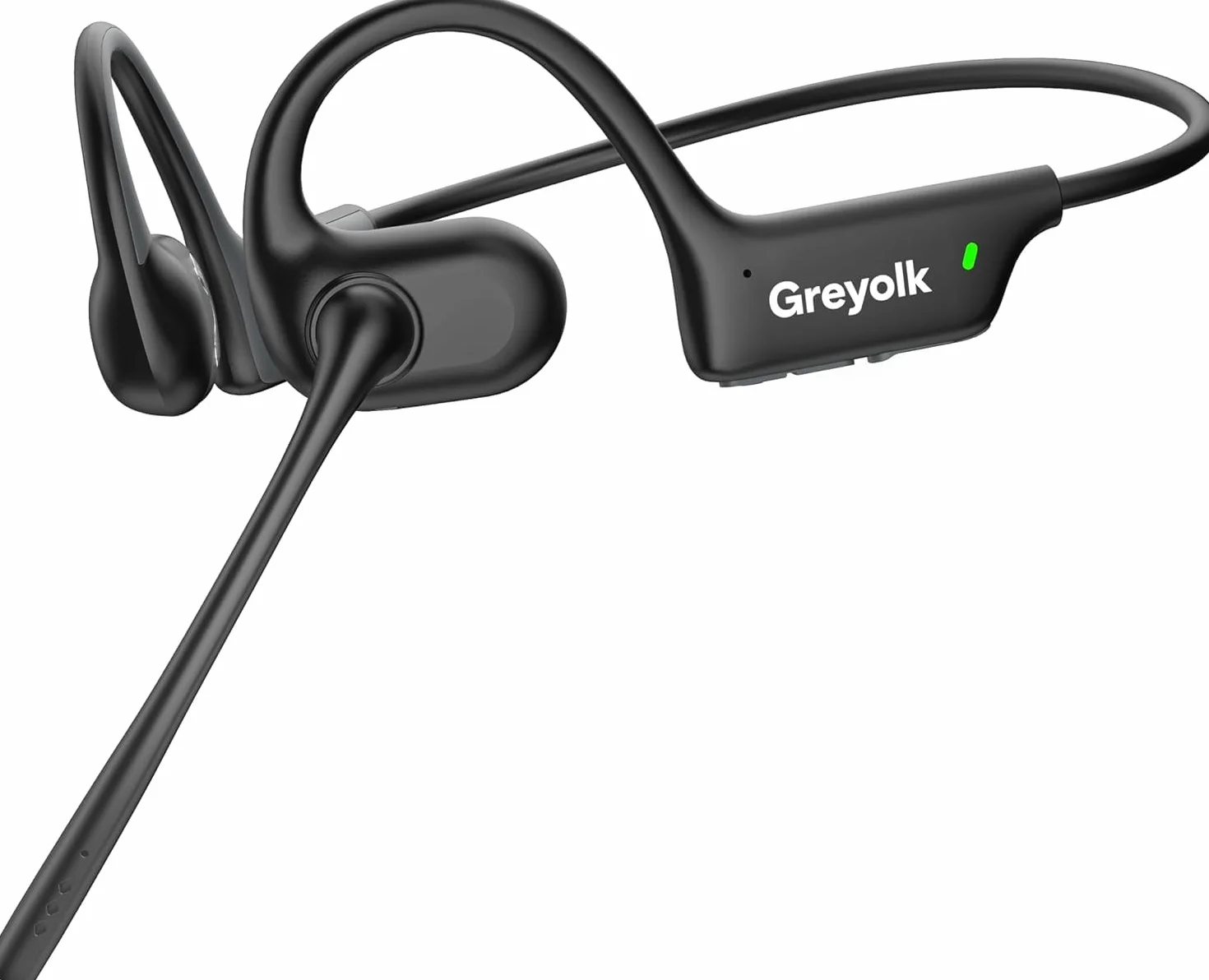 Cuffie Bluetooth con Microfono,Auricolari Bluetooth Cuffie a conduzione aerea,Open-ear Cuffie Wireless Microfono Antirumore,Cuffie aperte per Camionisti, Riunioni, Ufficio, Casa e Affar