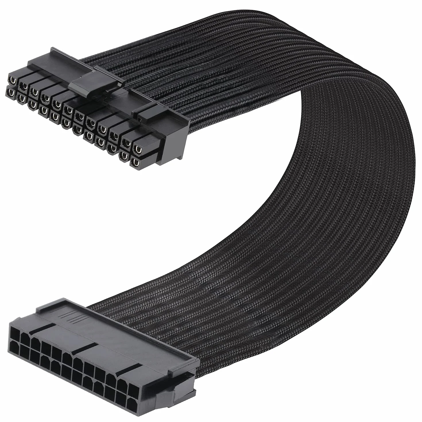 J&D ATX 24 Pin Motherboard Cavo Alimentazione di Estensione, Maschio a Femmina - 30cm