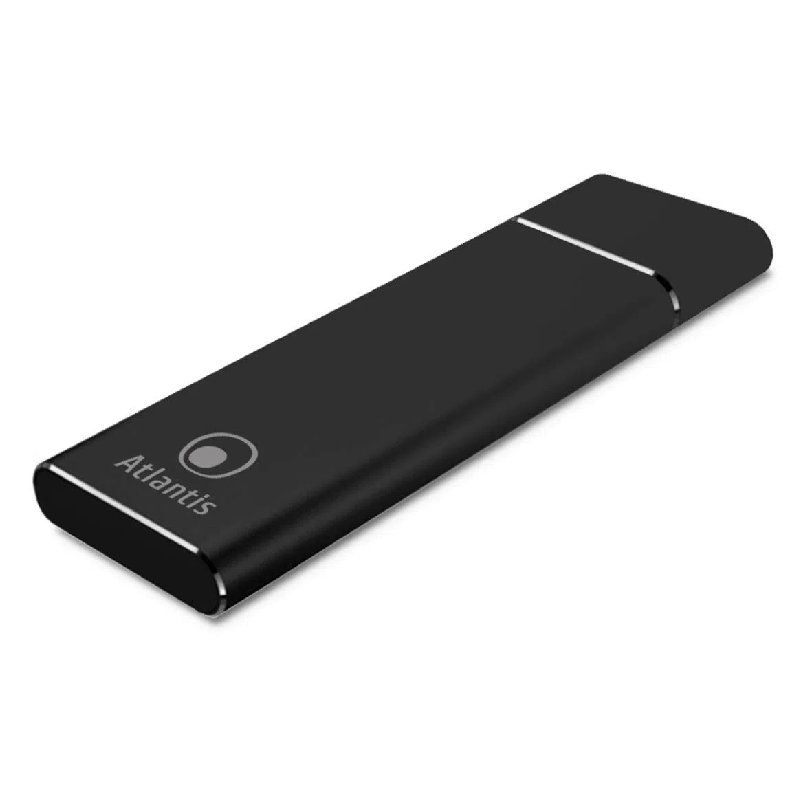 Atlantis Land BOX EST.x SSD ATLANTIS A06-M2-NVME-01 di tipo M2.NVME conn.Type-C USB3.1 - Alluminio nero