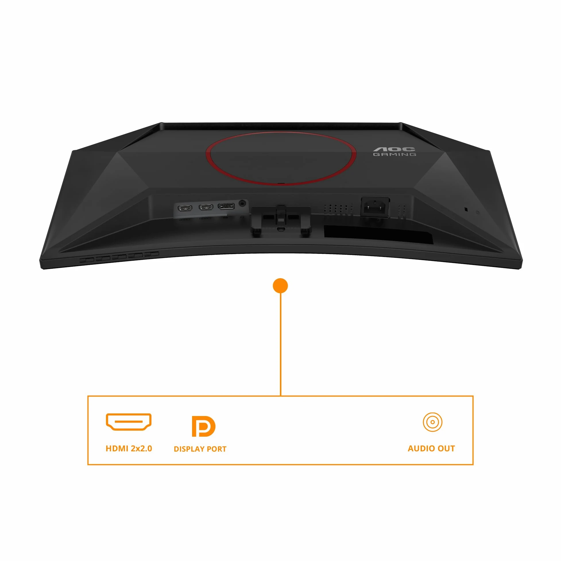 AOC Gaming Monitor C24G42E 24 pollici Curvo 1920x1080, FHD, 180Hz, VA Panel, 4ms GtG, Speakers, (HDMI2x 2.0 DP 1x 1.4) HDR10, FreeSync, Nero