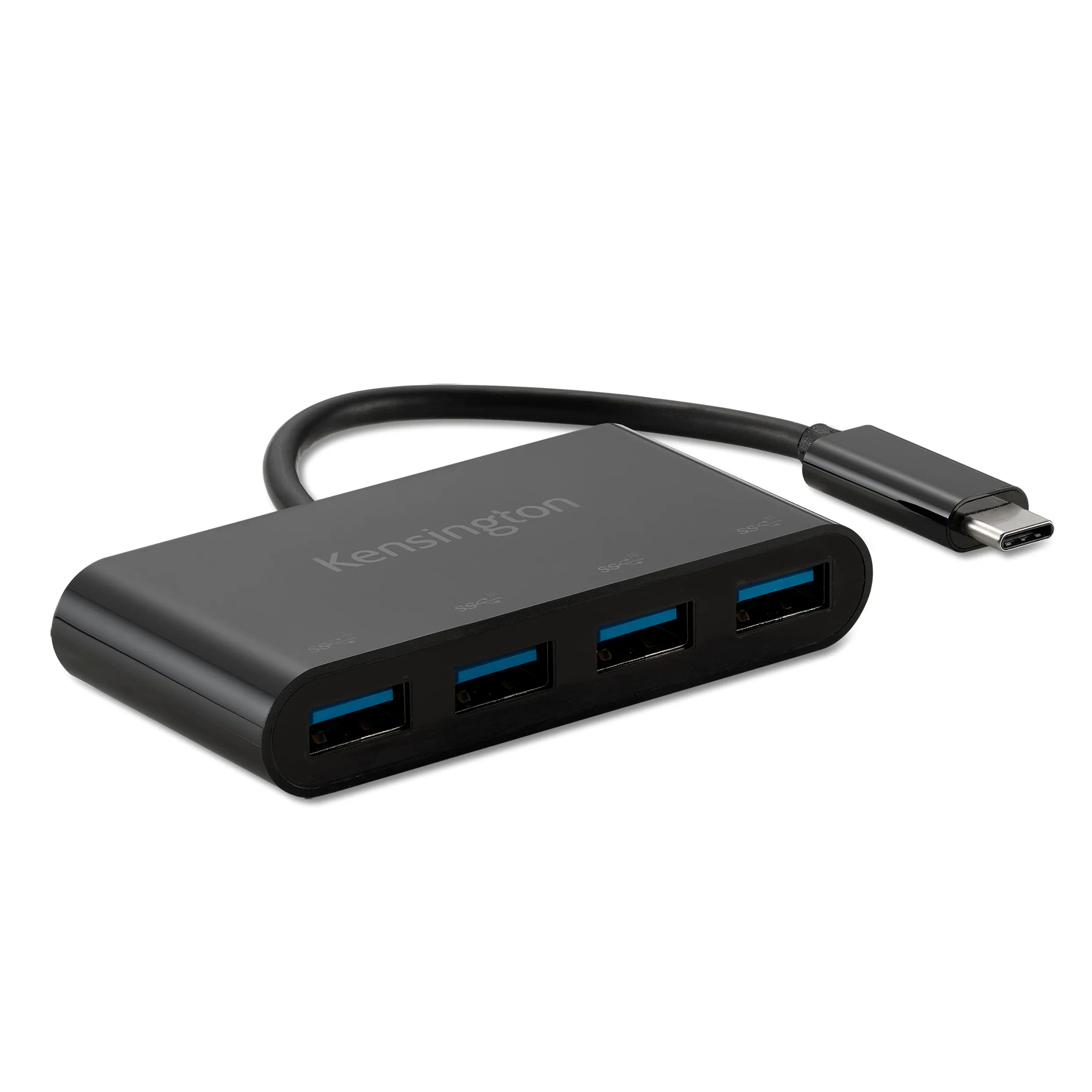 Kensington CH1200 Hub Splitter USB-C da 10 Gbps a 4 porte ad Alta Velocità per Collegare fino a 4 Accessori USB-A a una Porta USB-C, K33616WW