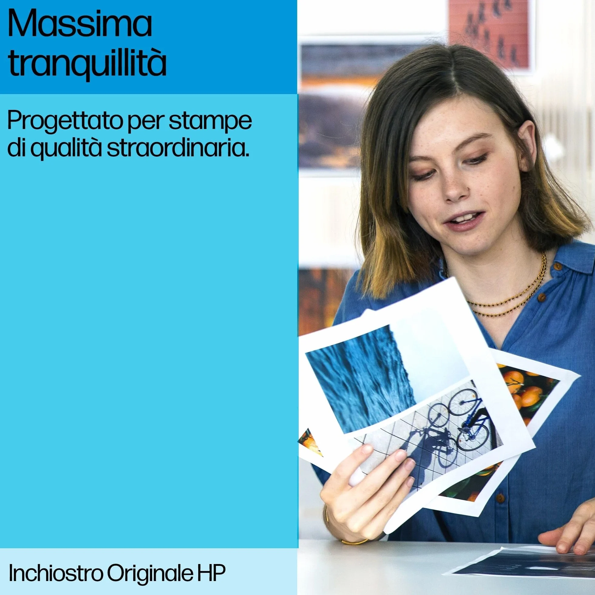 HP 924 Nero, Ciano, Giallo, Magenta, 4 Cartucce Inchiostro Originali | Compatibile con HP OfficeJet Pro Serie 8120 e 8130, 500 pagine (6C3Z1NE)