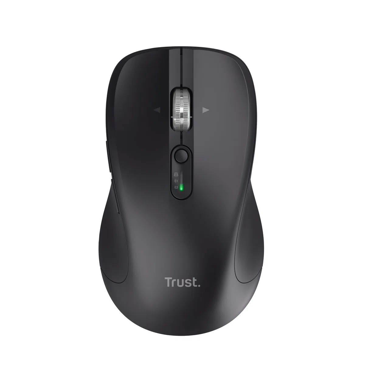 Trust Treva Mouse Wireless con Rotellina Ultra Rapida e Scorrimento Orizzontale, Bluetooth + 2.4GHz, Pulsanti Silenziosi, 85% Plastica Riciclata, Mouse Bluetooth Multi-Dispositivo per PC Mac, Nero
