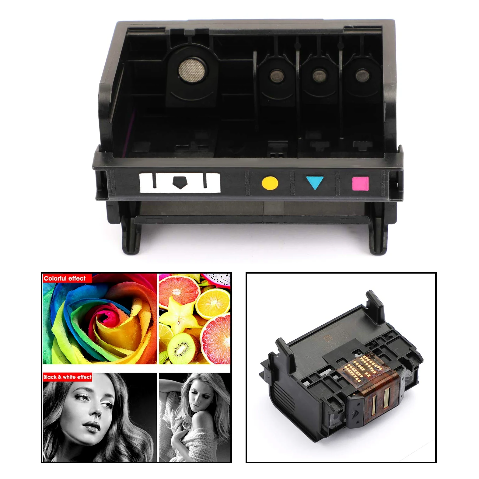 Topteng Cb326-30002 Cn643a Testina di Stampa 4 Colori Slot per PhotoSmart B8500 B8550 B8553 B8558, per Photosmart B110A B210A B109A B109N B110A, per Photosmart Premium C309A C309G C310A C410A