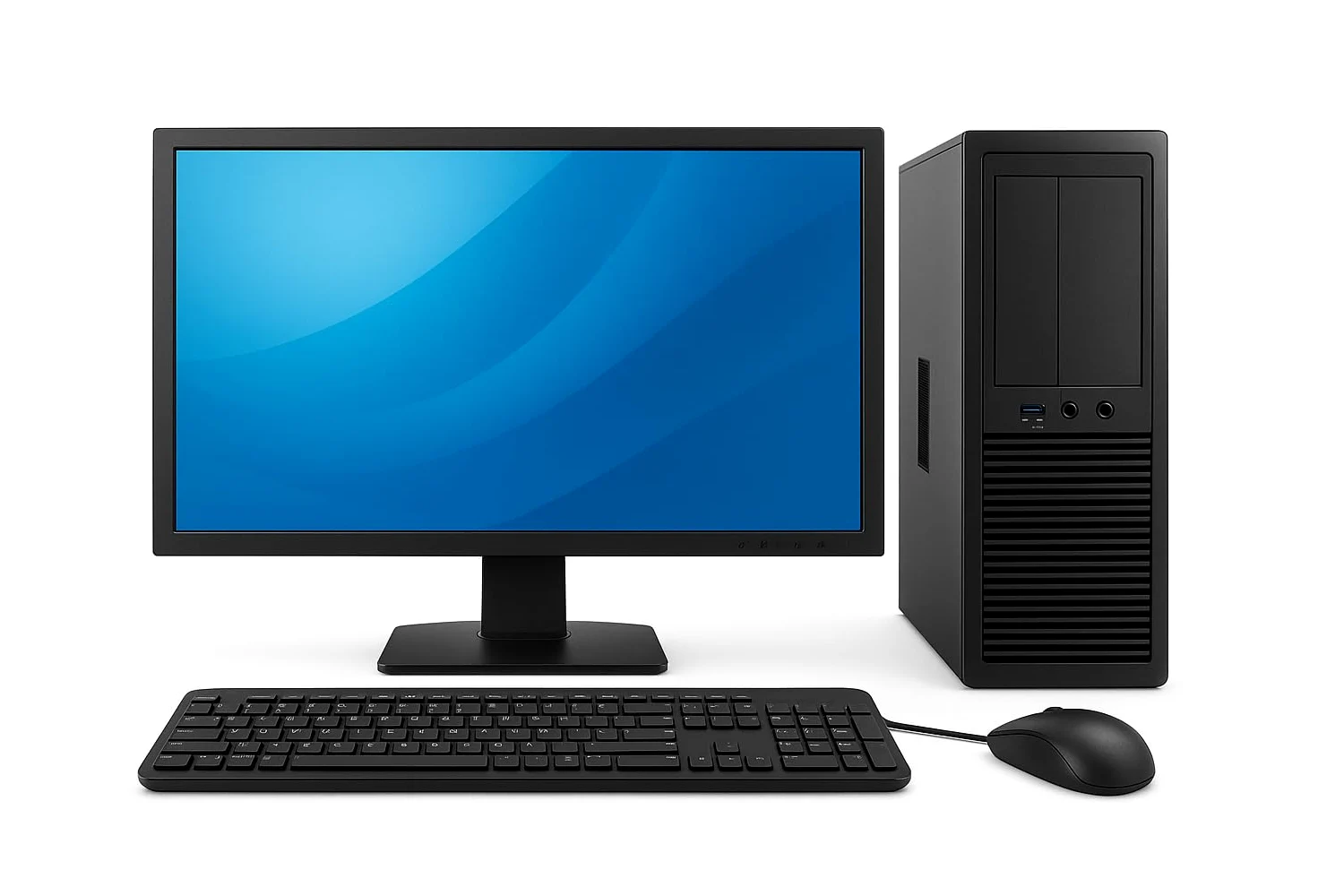 PC desktop completo con display da 22", Intel Core i5, 8 GB RAM, SSD 240 GB, Windows 11 Pro, WiFi, tastiera e mouse, ricondizionato Amazon