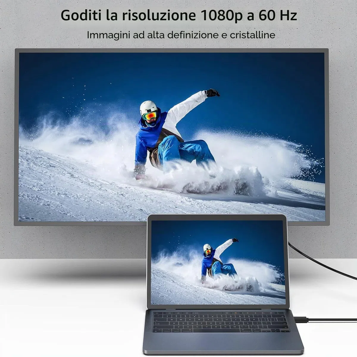 Loydia Cavo da HDTV a VGA, 1080P Cavo Adattatore da HDTV a VGA, cavo Monitor da vga a Displayport, compatibile con Computer, Desktop, Laptop, PC, Monitor, Proiettore (1M)