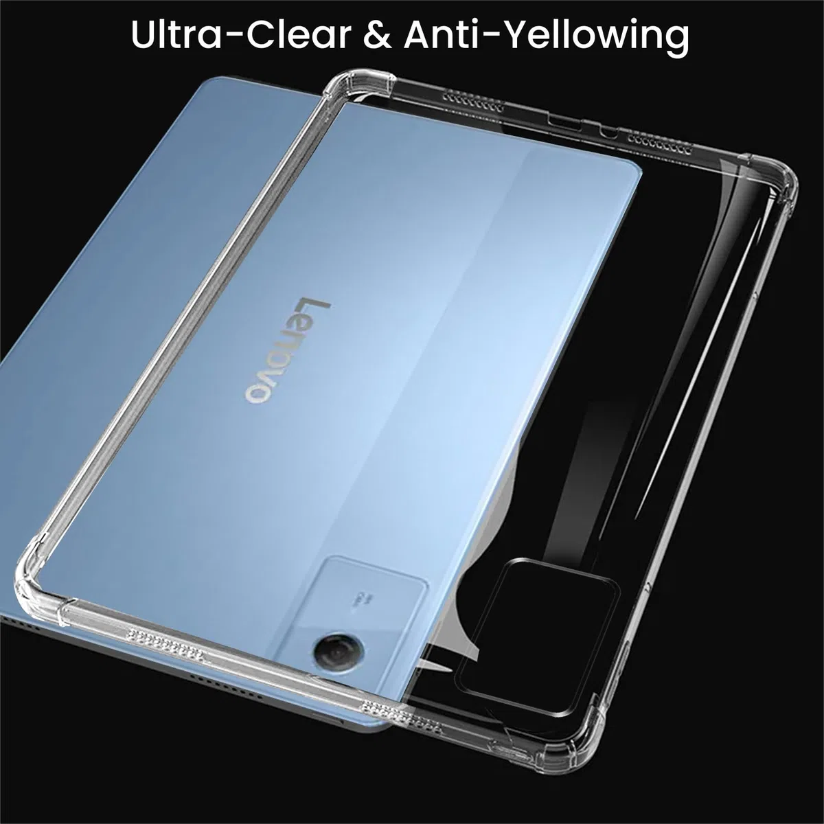 MEMELOKA Custodia per Lenovo Idea Tab Tablet 11 Pollici (TB336FU) + 2 Pezzi Vetro Temperato, Cover Protezione in TPU Morbido Ultra-Sottile con Airbag in Silicone Rinforzato