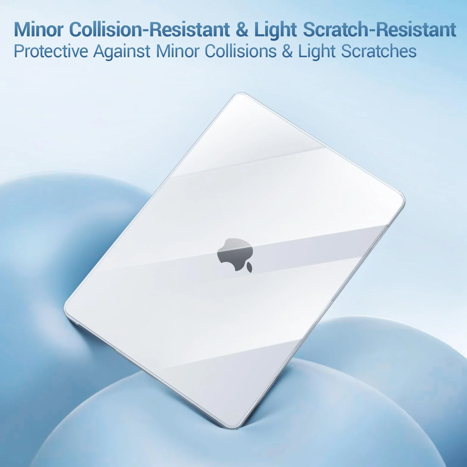 MOSISO Cover Compatibile con MacBook Air 15 Custodia M5 M4 M3 M2 2026-2023 A3448 A3241 A3114 A2941, Cover per Macbook Air 15 Pollici M5 M4 M3 M2&Copritastiera&Pellicola&Coaster, Cristallino