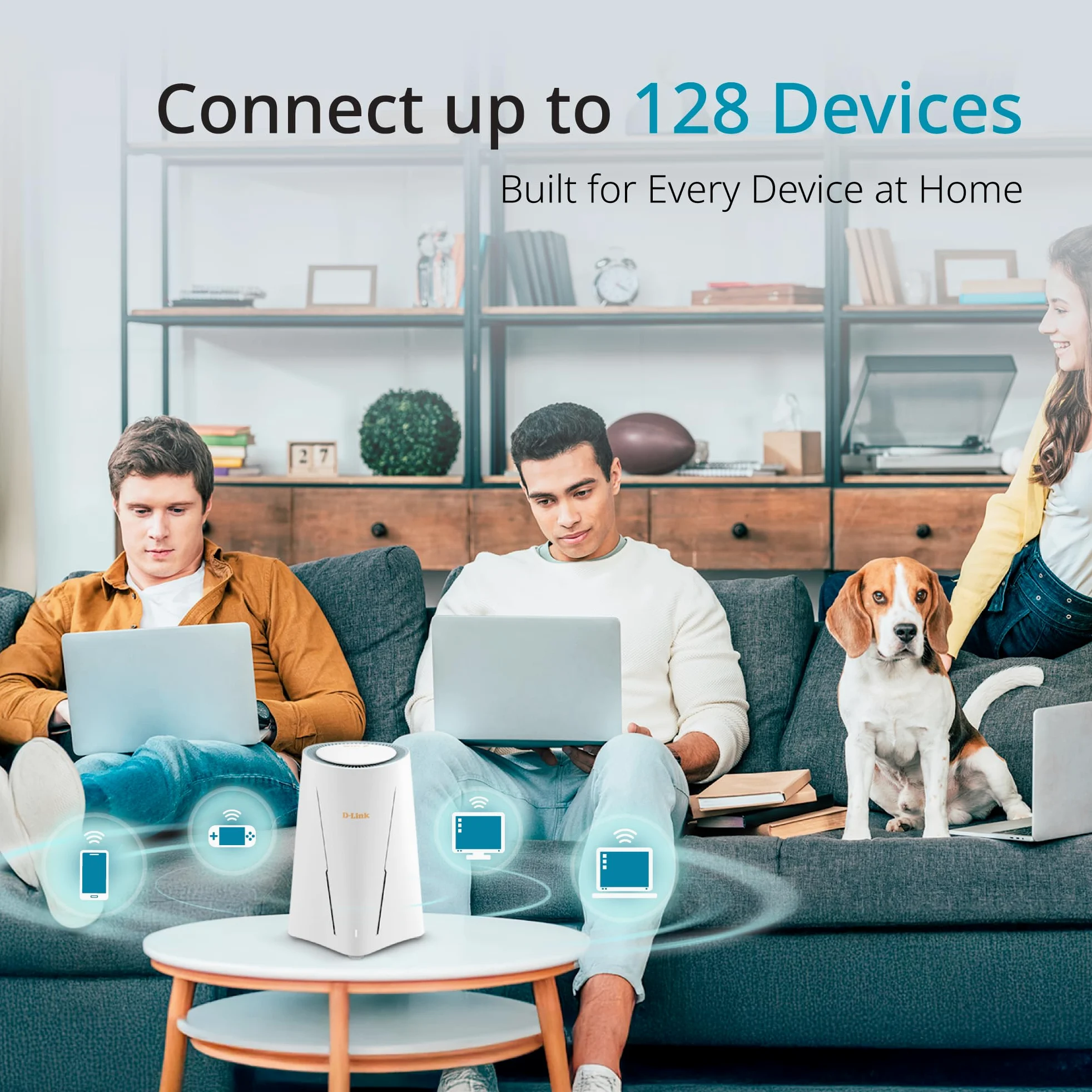 D-Link G536 Router WiFi 7 5G con slot SIM, supporto antenne esterne (SMA doppi), BE3600, 5G fino a 4,67 Gbps, porte doppie 2,5 Gigabit, commutazione WAN automatica, compatibile Mesh