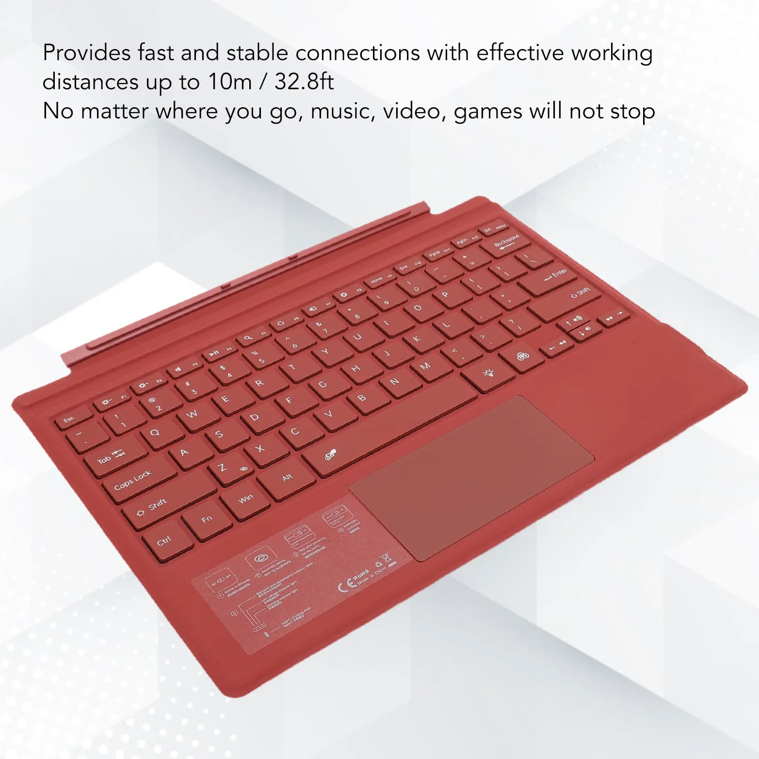 SUNGOOYUE Tablet Wireless Ultra-Slim con Design Magnetico, Retroilluminazione Colorata, Tecnologia 5.0, Durata della Batteria Lunga, Tastiera Wireless Mini Mini Portatile Multi Touchpad