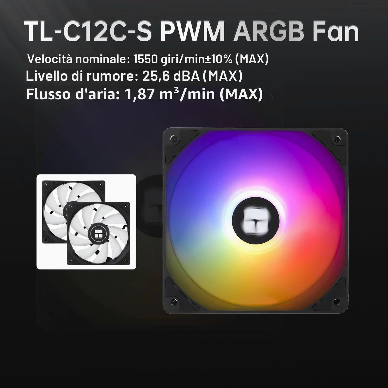 Thermalright Peerless Assassin 120 SE ARGB Refroiditore CPU, TL-C12C-S 120mm Ventole, 1550RPM, 6 Tubazioni di Calore, per AMD AM4/AM5 e Intel LGA 1700/1851