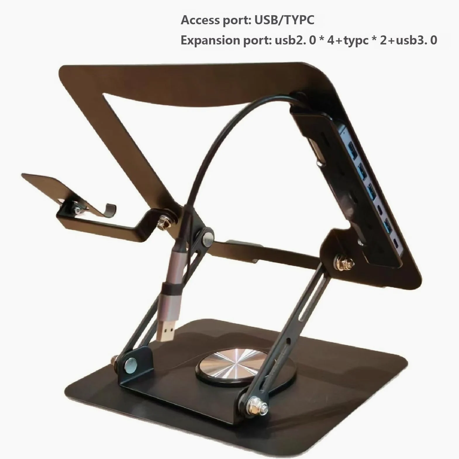 Supporto per notebook in alluminio con fori di raffreddamento migliorati e telaio robusto fino a 8 kg di capacità Supporto ergonomico per laptop
