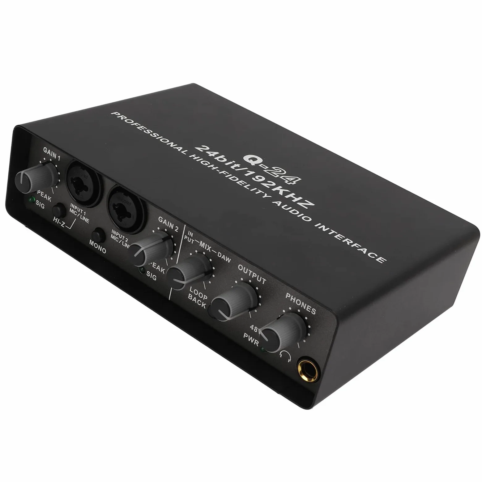Scheda Audio Live USB, 24BIT 192KHZ Registrazione Professionale Scheda Audio Trasmissione Live Studio Interfaccia USB 2.0 per Trasmissione Live