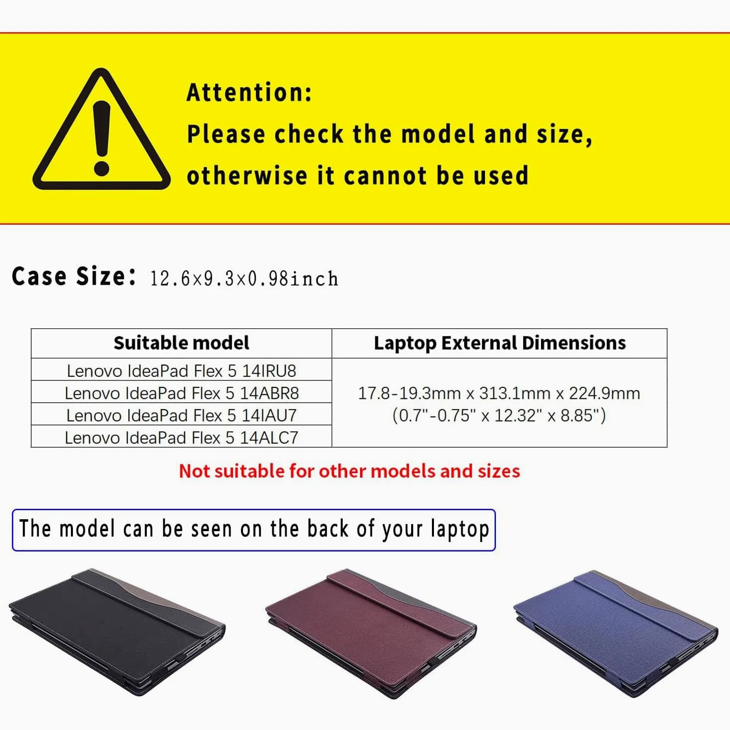 Custodia per laptop 2023 per Lenovo IdeaPad Flex 5 14ALC7 14IAU7 14IRU8 14ABR8 14ABR8 custodia protettiva 2 in 1 in pelle PU con portapenne e foro per la dissipazione del calore (grigio scuro)