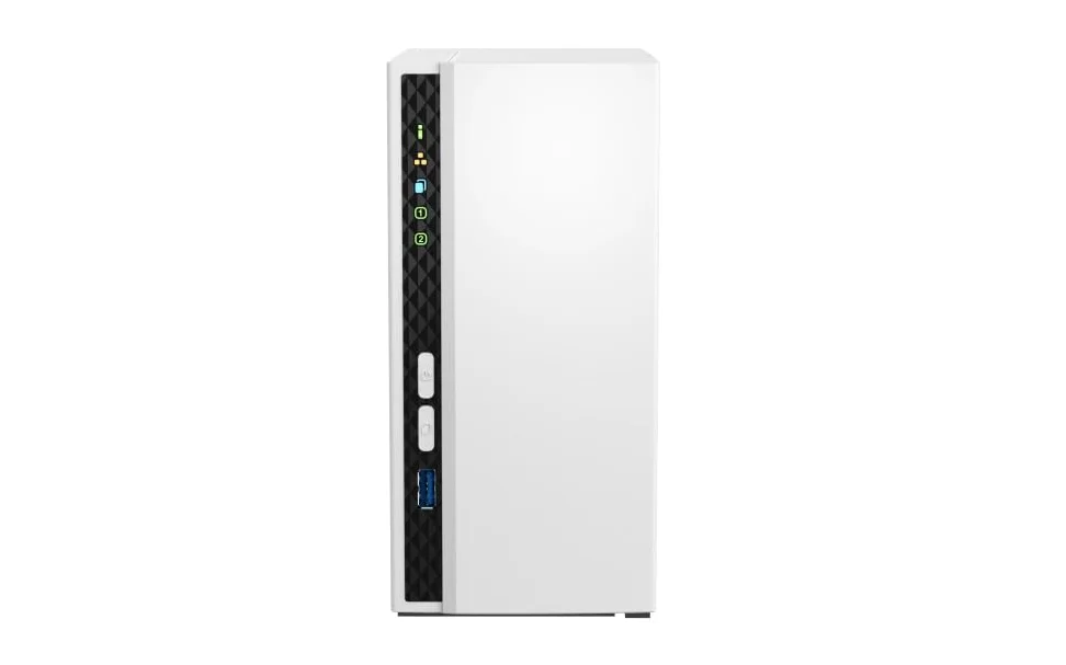 Qnap TS-233 ARM 4 core Cortex-A55 2,0 GHz, 2 GB onboard (non espandibile), pacchetto da 4 TB con 2 dischi rigidi da 2 TB