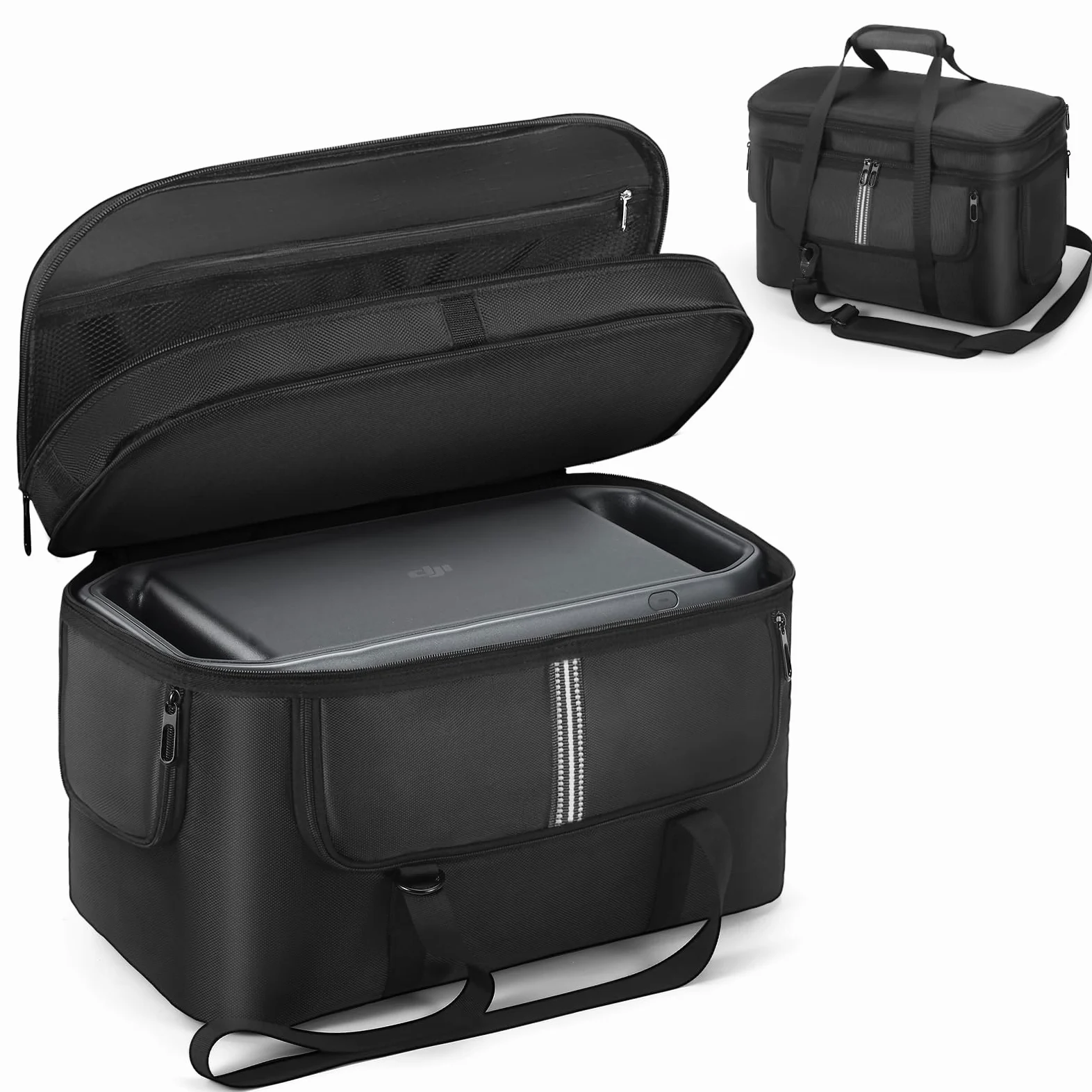 Borsa morbida per il trasporto compatibile con DJI Power 1000 Portable Power Station, custodia per alimentazione esterna, cavo di ricarica e accessori