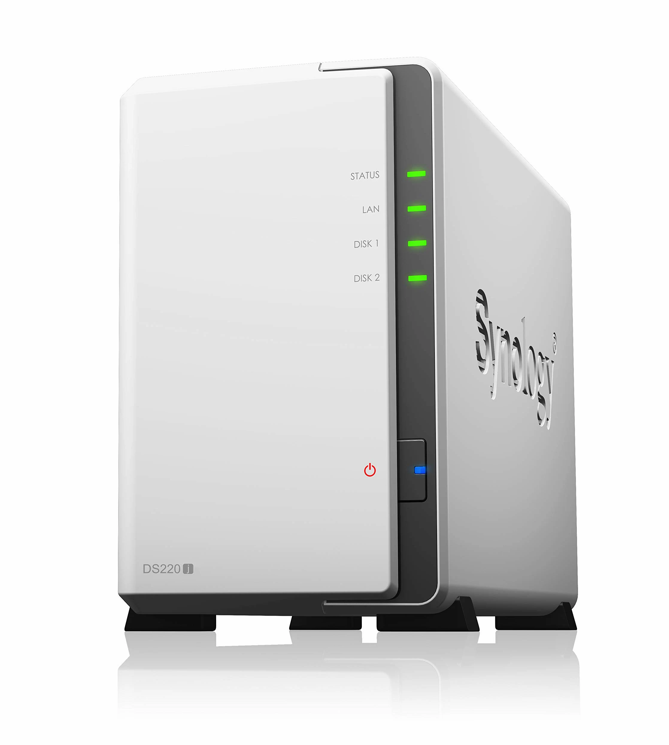 Synology DS220j 12 TB 2 Bay Desktop NAS | Installato con 2 unità IronWolf Seagate da 6 TB DS220J/12TB-IW