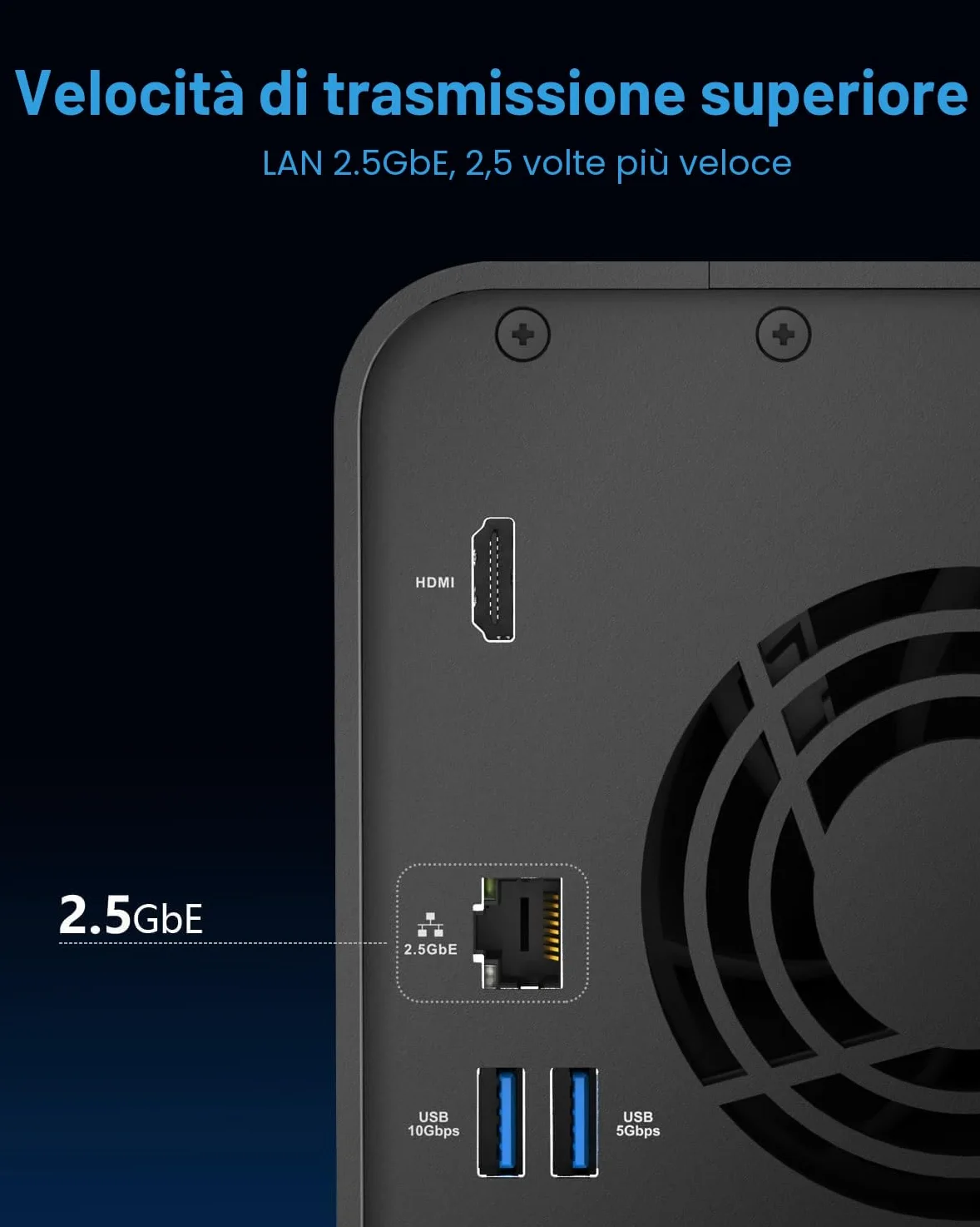 TERRAMASTER F2-425 2-Bay NAS Storage -Intel x86 Quad-Core CPU, 4GB RAM, 2.5GbE LAN, Network Attached Storage Multimedia Server per Utenti Domestici (Diskless)