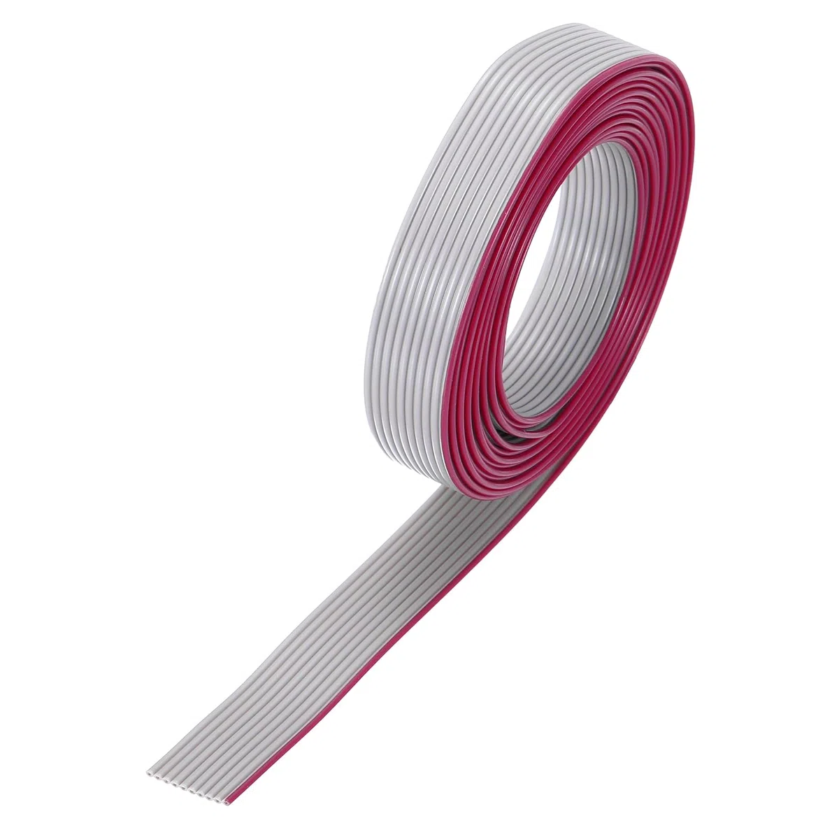 sourcing map Cavo a nastro piatto 26AWG IDC 2m/6.6ft Lunghezza 1.27mm Passo 10 Pin Grigio per JTAG/ISP Collegamento