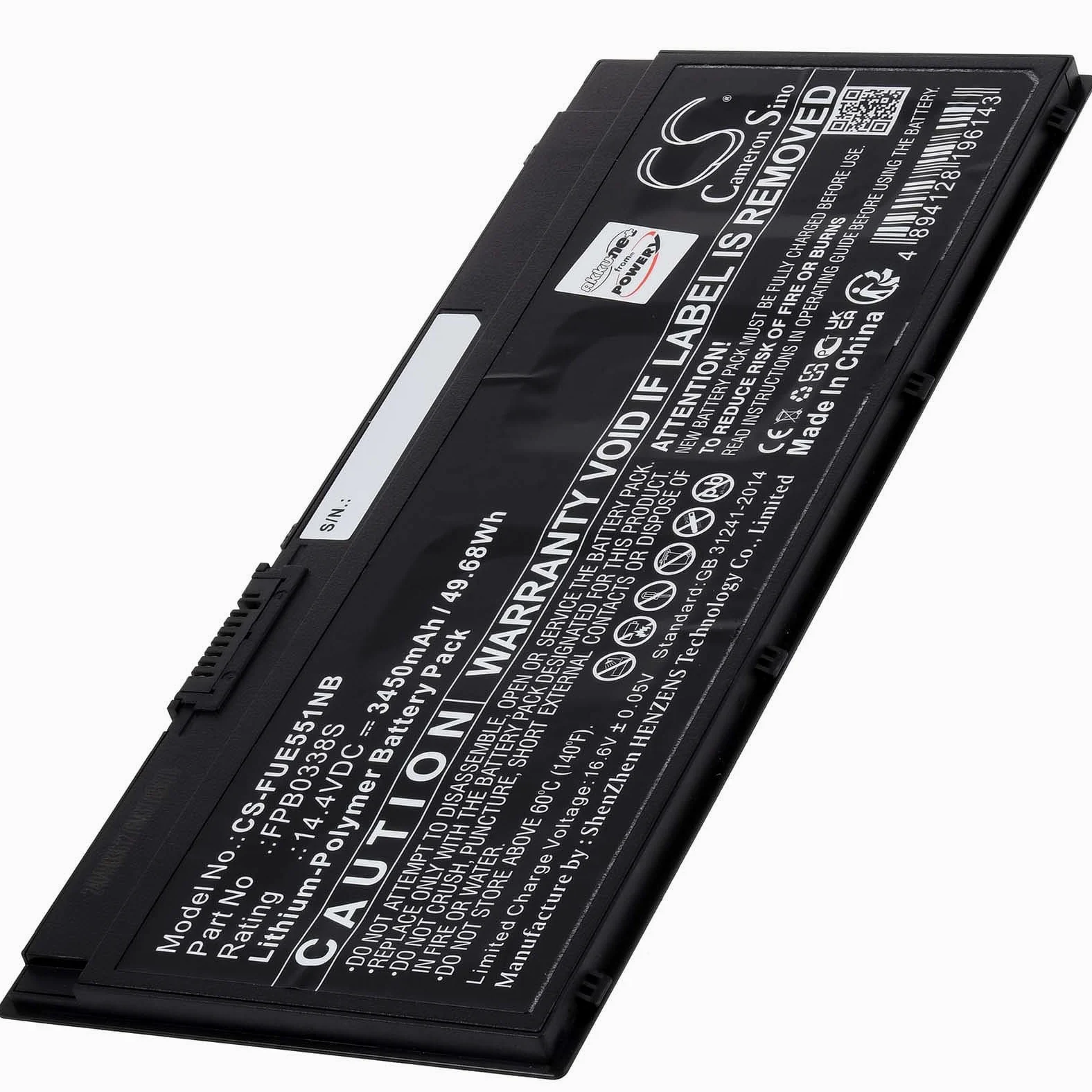 Batteria per laptop Fujitsu Lifebook E449-E4490M470SGB, 14,4 V, ioni di litio