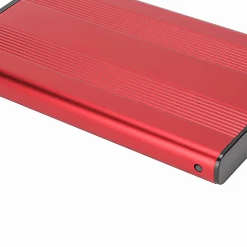 Case esterno portatile per hard disk, HDD e SSD con interfaccia USB 3.0, 2,5 pollici, 5 Gb/s, 2 TB, antistatico, per nero, argento, blu e rosso