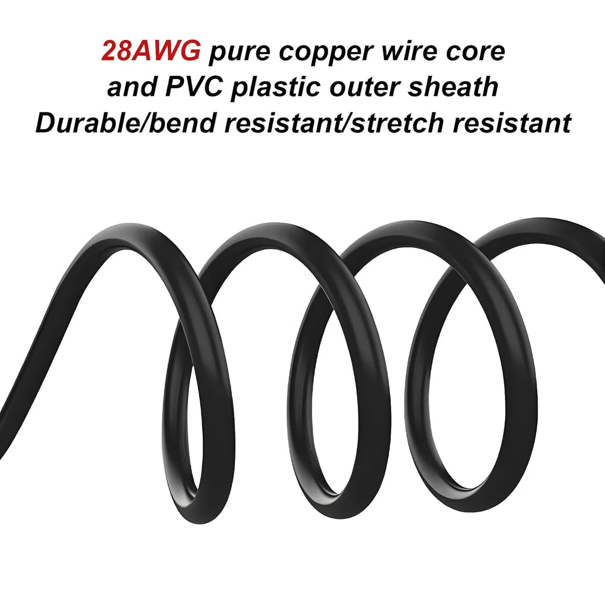 Harrisen Cavo seriale da femmina a femmina RS232, prolunga da 9 pin, 28 AWG da 3 m, connettore seriale per laptop