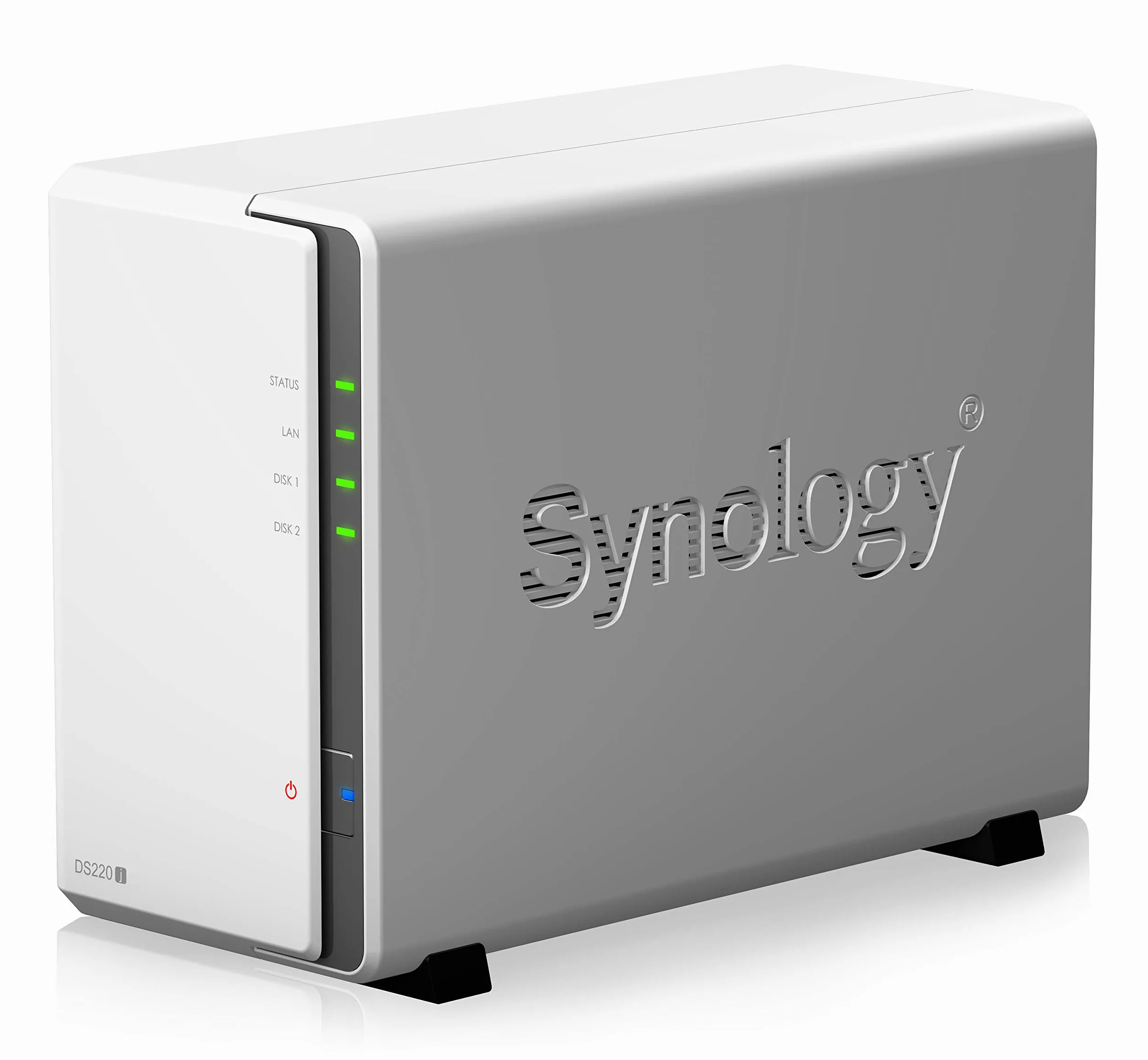 Synology DS220j 12 TB 2 Bay Desktop NAS | Installato con 2 unità IronWolf Seagate da 6 TB DS220J/12TB-IW