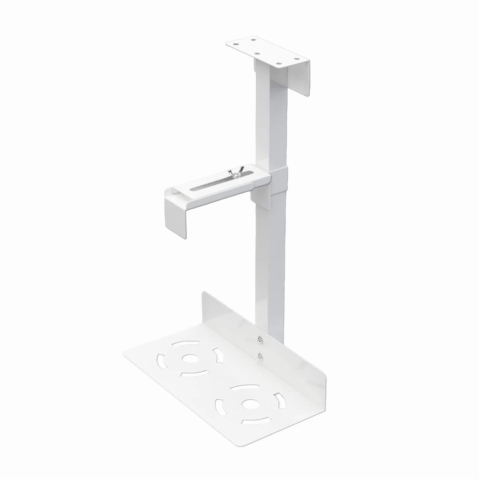 Supporto per CPU sotto la scrivania, supporto da parete per computer e | sotto il bancone, resistente supporto da parete per PC sotto la scrivania con altezza e larghezza flessibili | Supporto da