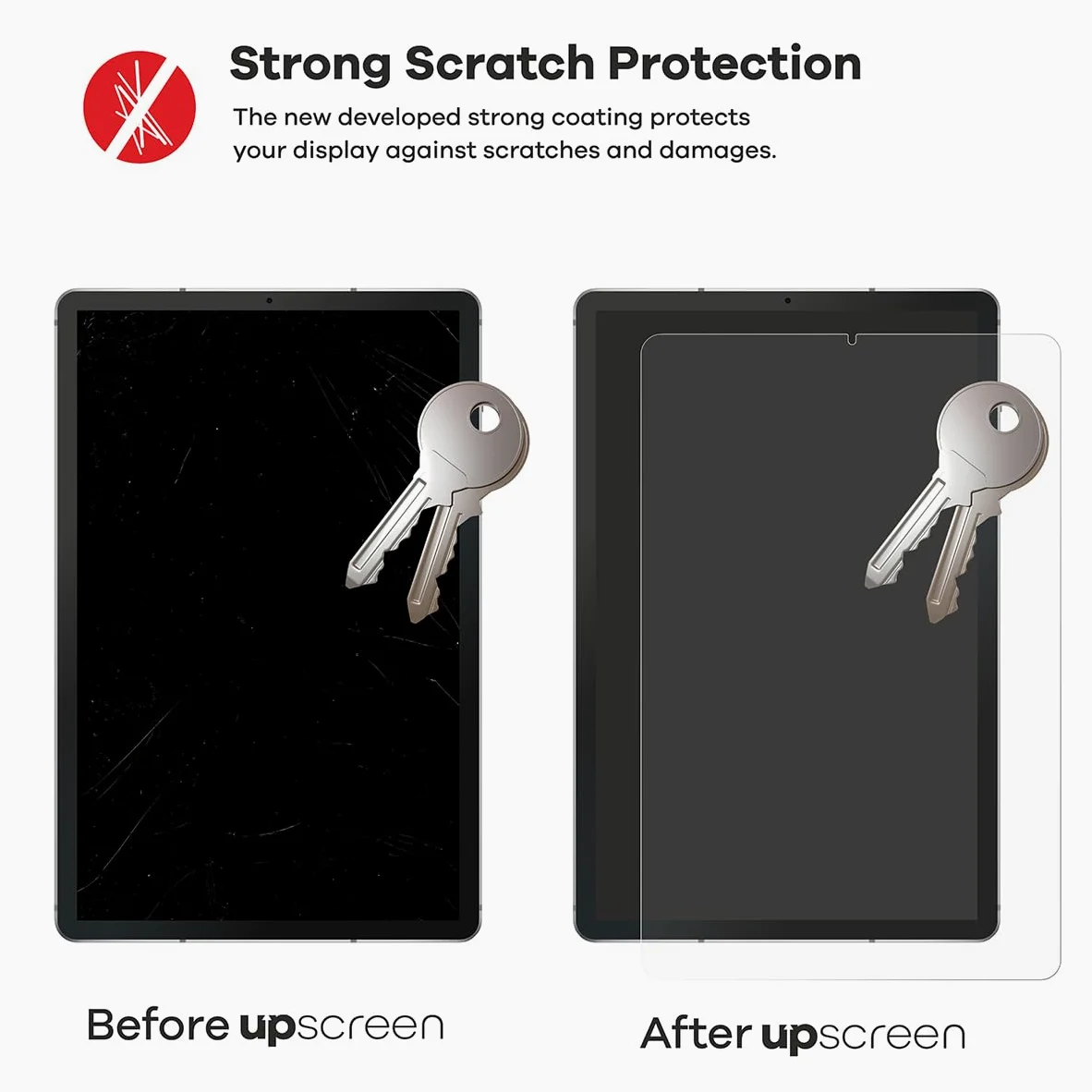 upscreen Pellicola Protettiva per Wacom Cintiq 22 | , Chiara Protezione Schermo Made in Germany, Anti-Graffio Trasparente Mounting Kit